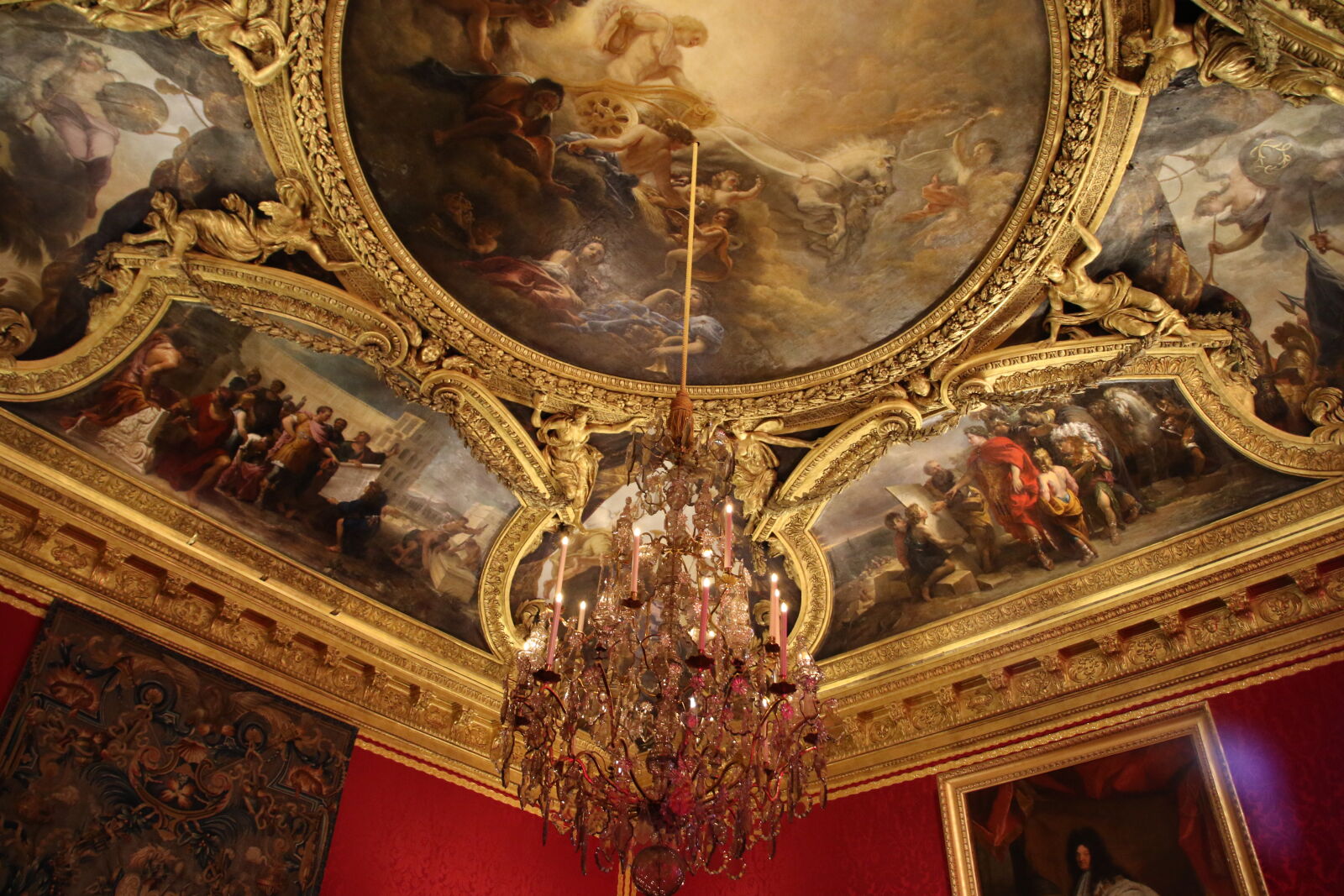 Canon EOS 7D Mark II sample photo. Ceiling, chandelier, france, gold photography