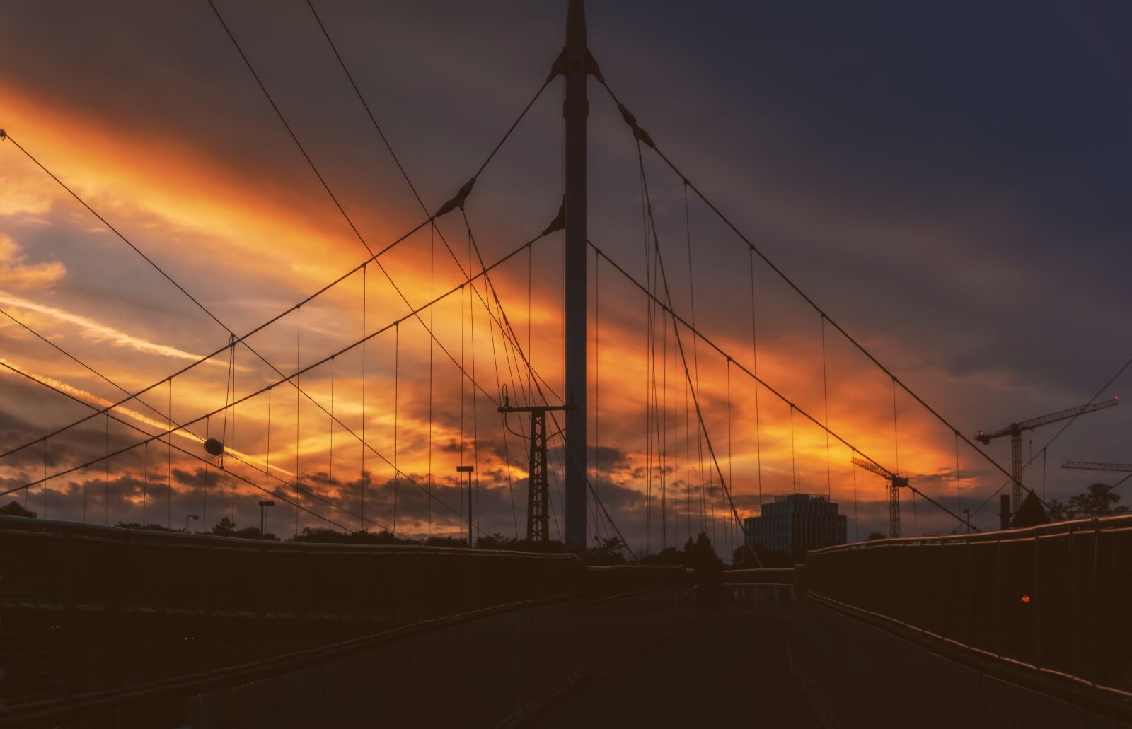 Sony a6000 sample photo. Sunset, bridge, sky photography