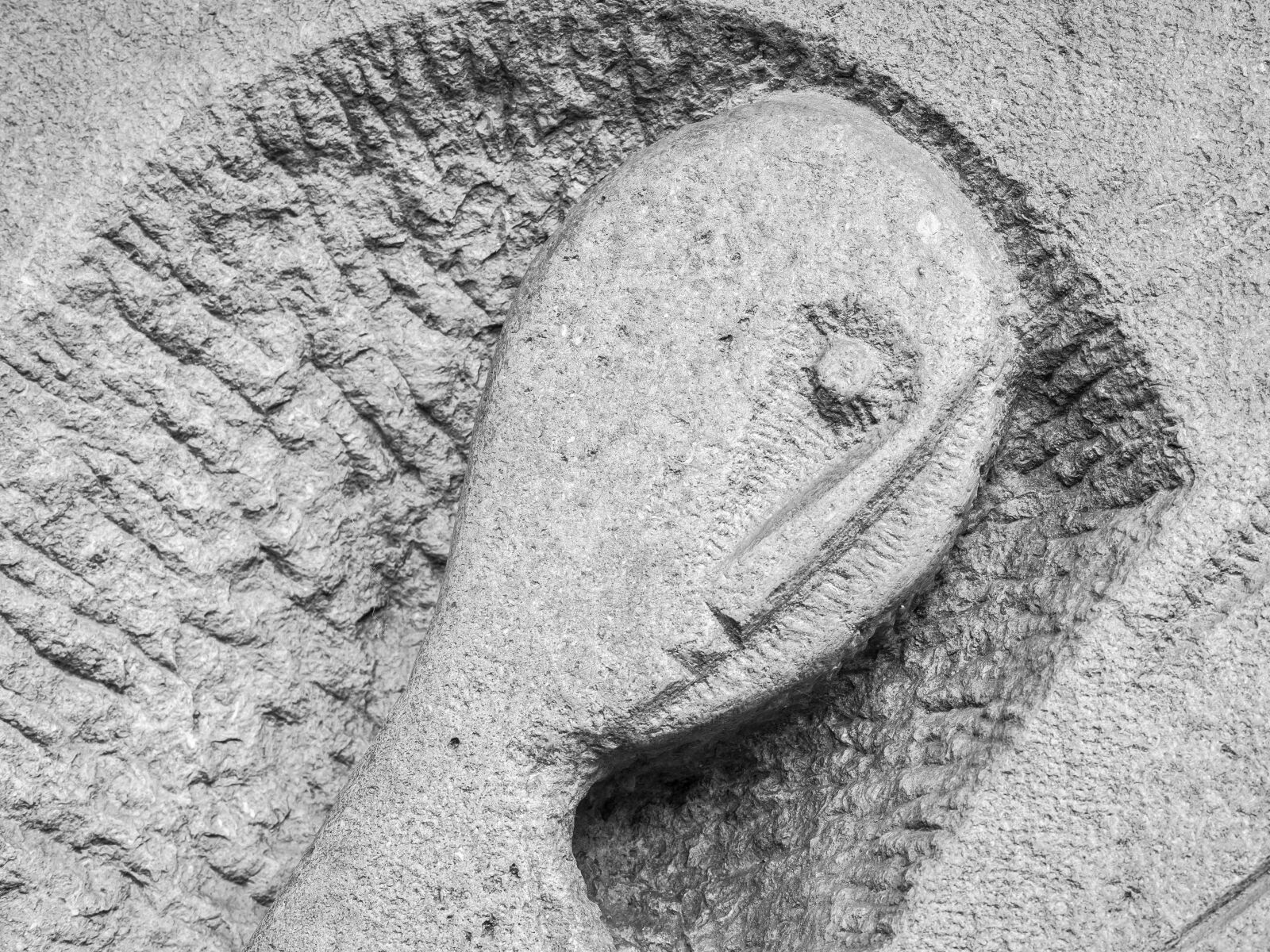 Samsung NX300M sample photo. Face, stone, sculpture photography