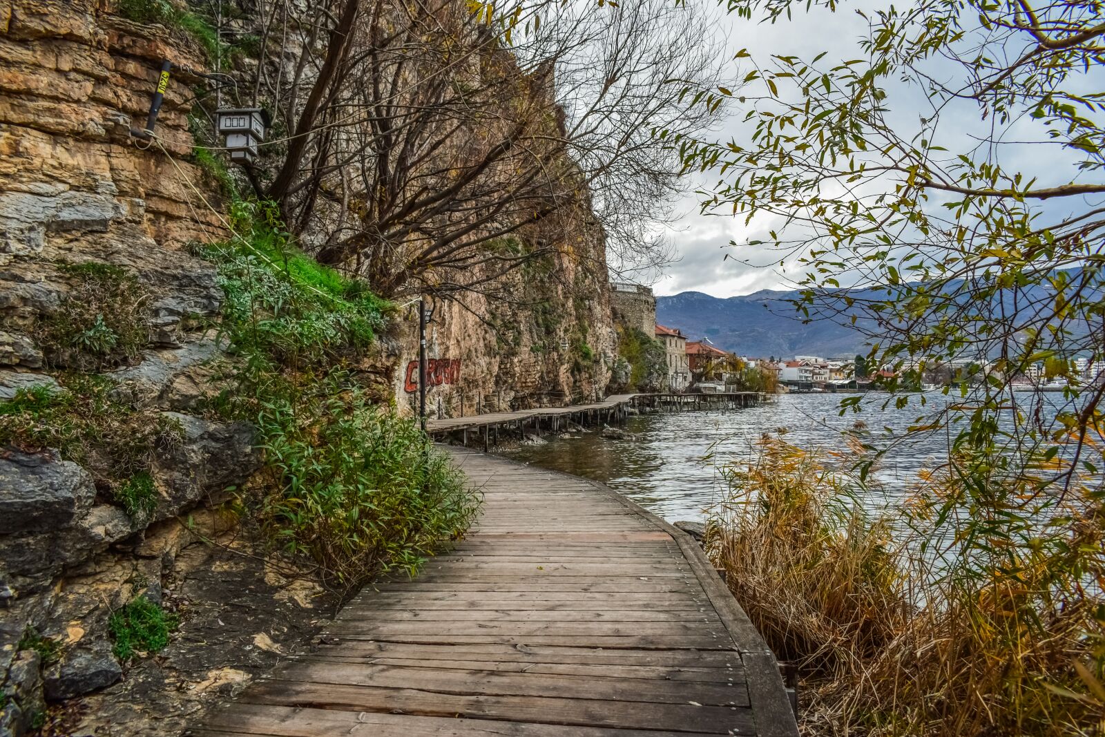 Nikon D3300 sample photo. Footpath, wooden, lake photography
