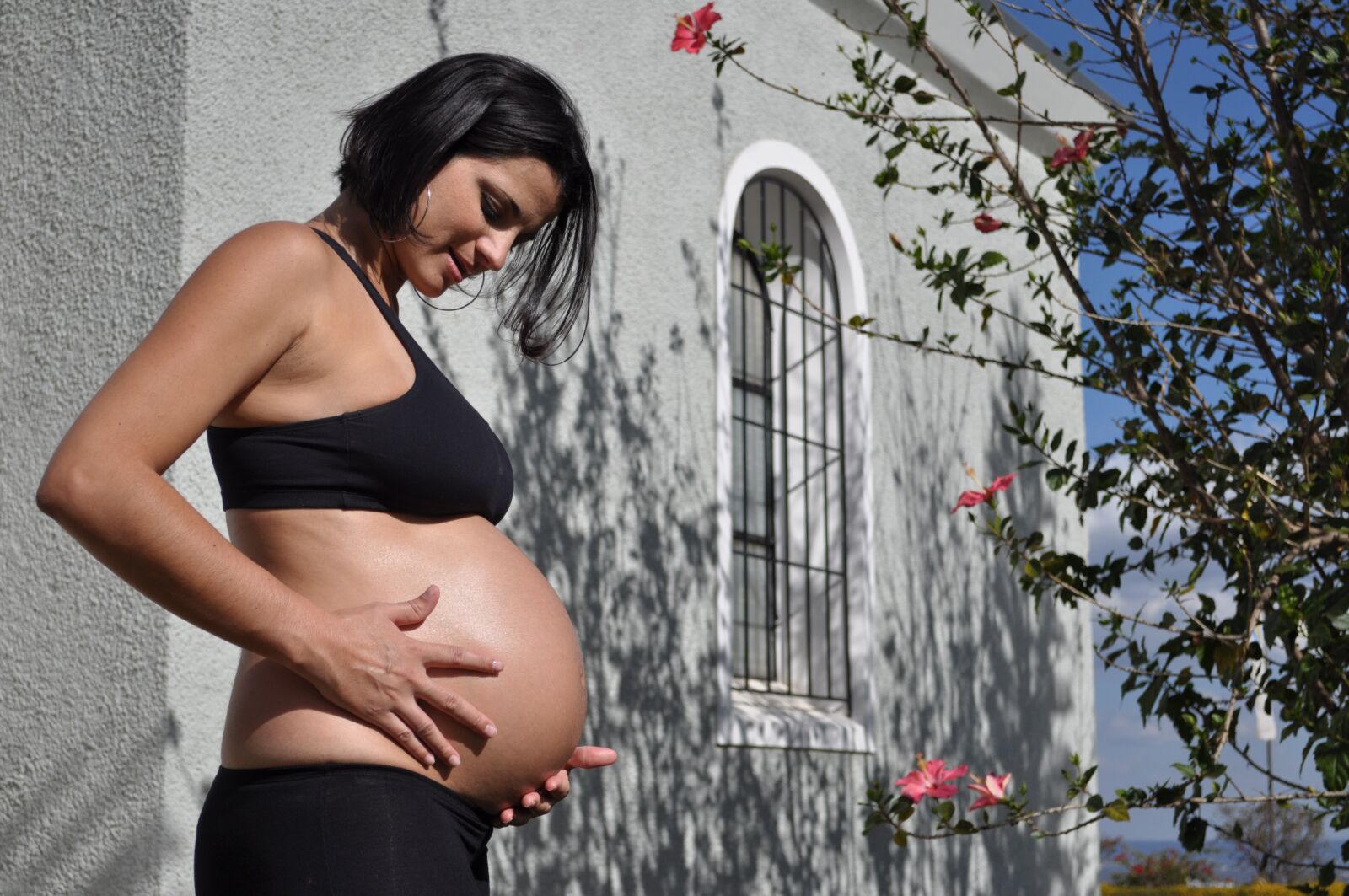 Nikon D5000 sample photo. Pregnant woman, pregnant, big photography