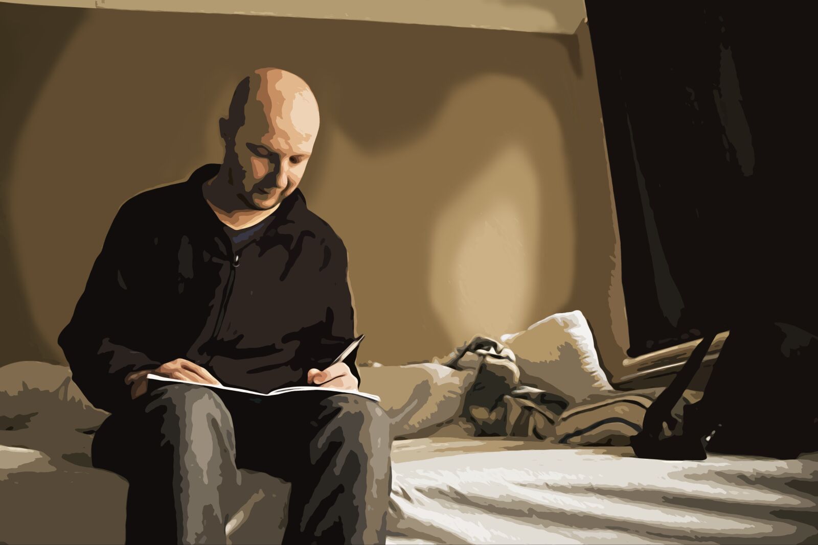 Canon EOS 200D (EOS Rebel SL2 / EOS Kiss X9) sample photo. Lonely, guy, reading photography