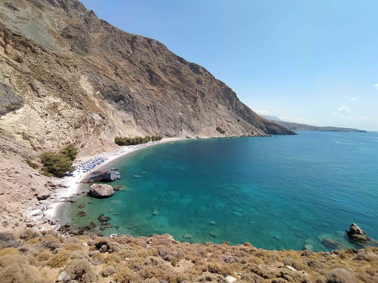 Xiaomi Mi A3 sample photo. Crete, beach, loutro photography