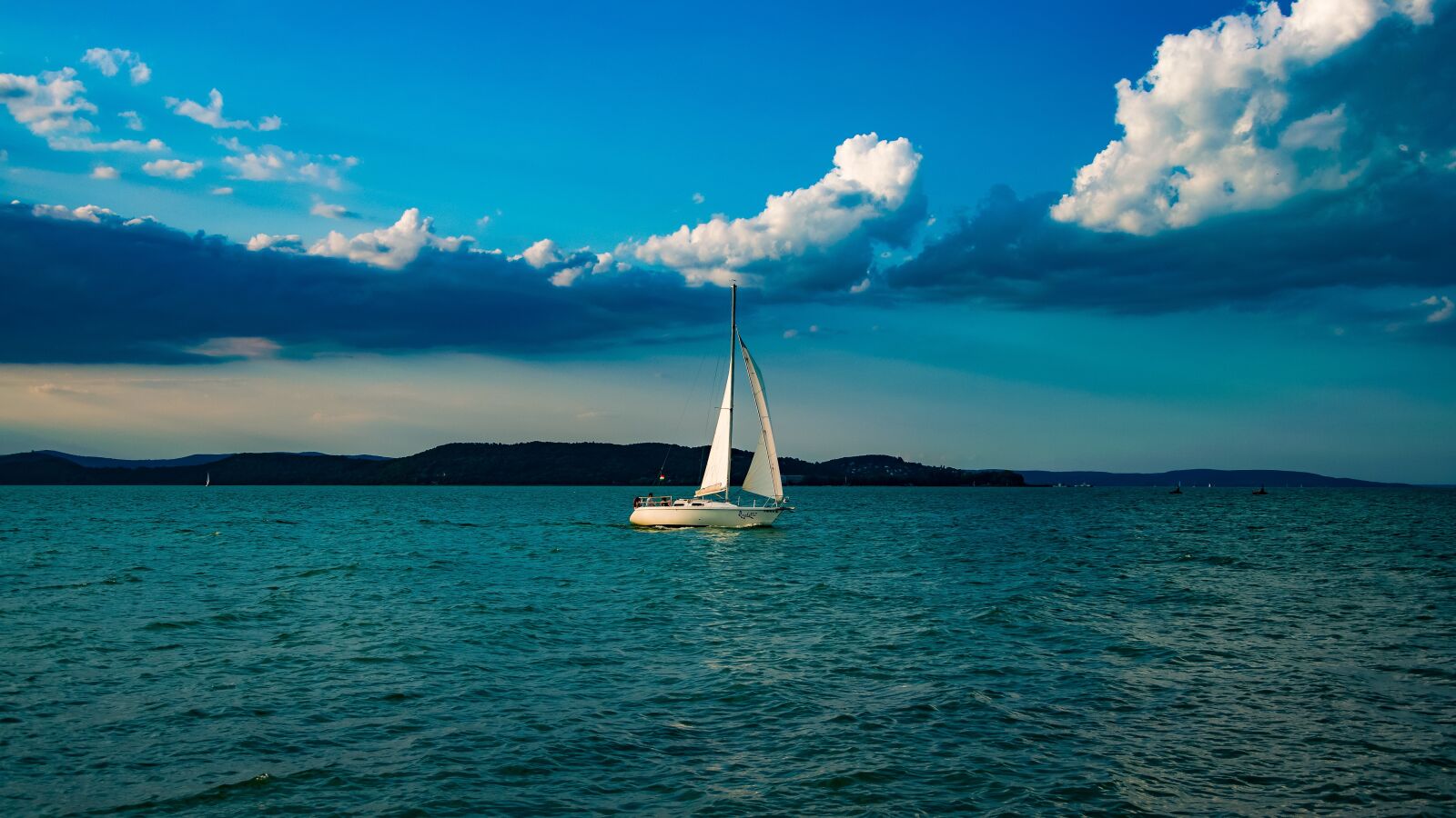 Nikon D5300 sample photo. Lake balaton, clouds, hungary photography