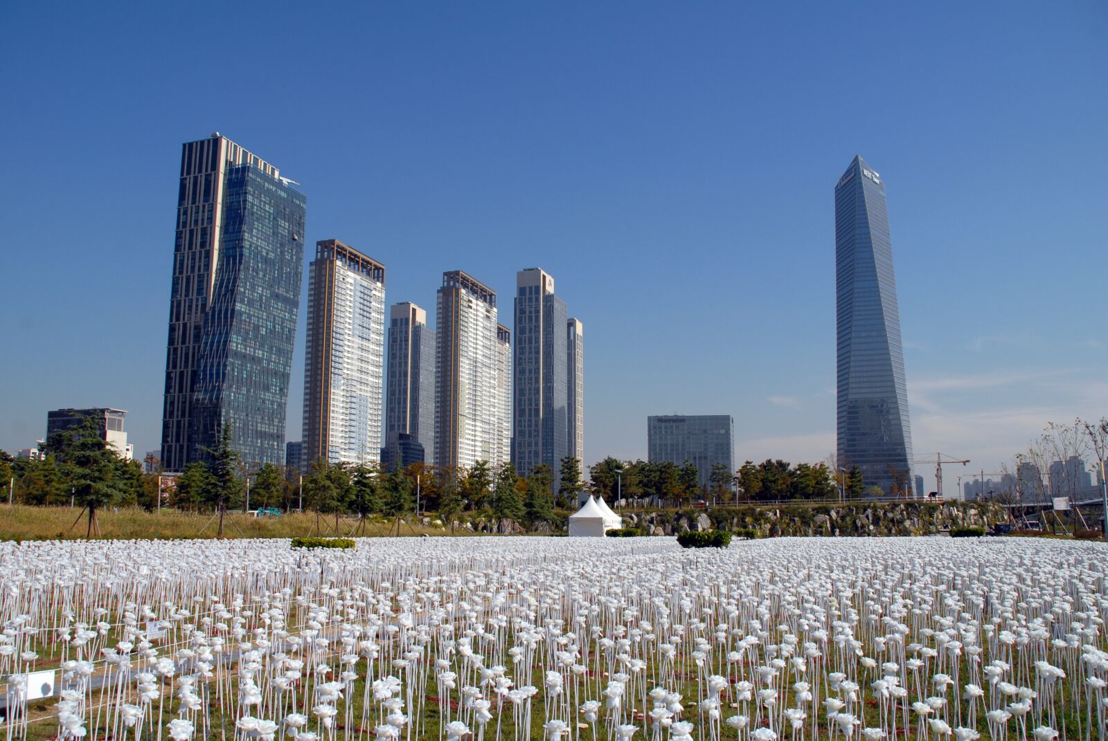 Nikon D200 sample photo. Songdo incheon korea, building photography