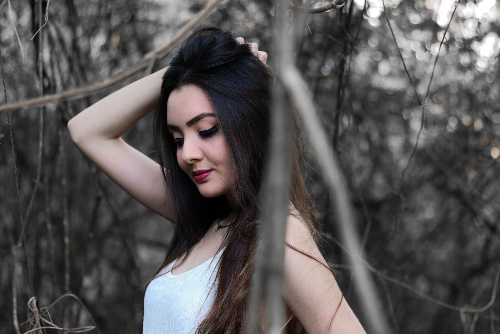 Canon EOS 750D (EOS Rebel T6i / EOS Kiss X8i) sample photo. Nature, woman, beauty photography