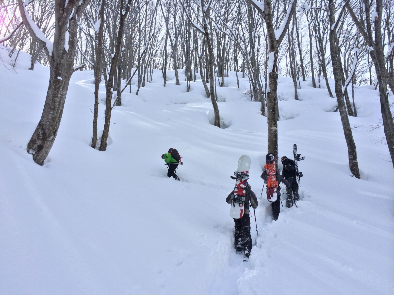 iPhone 5s back camera 4.12mm f/2.2 sample photo. Snow, japan, wild photography