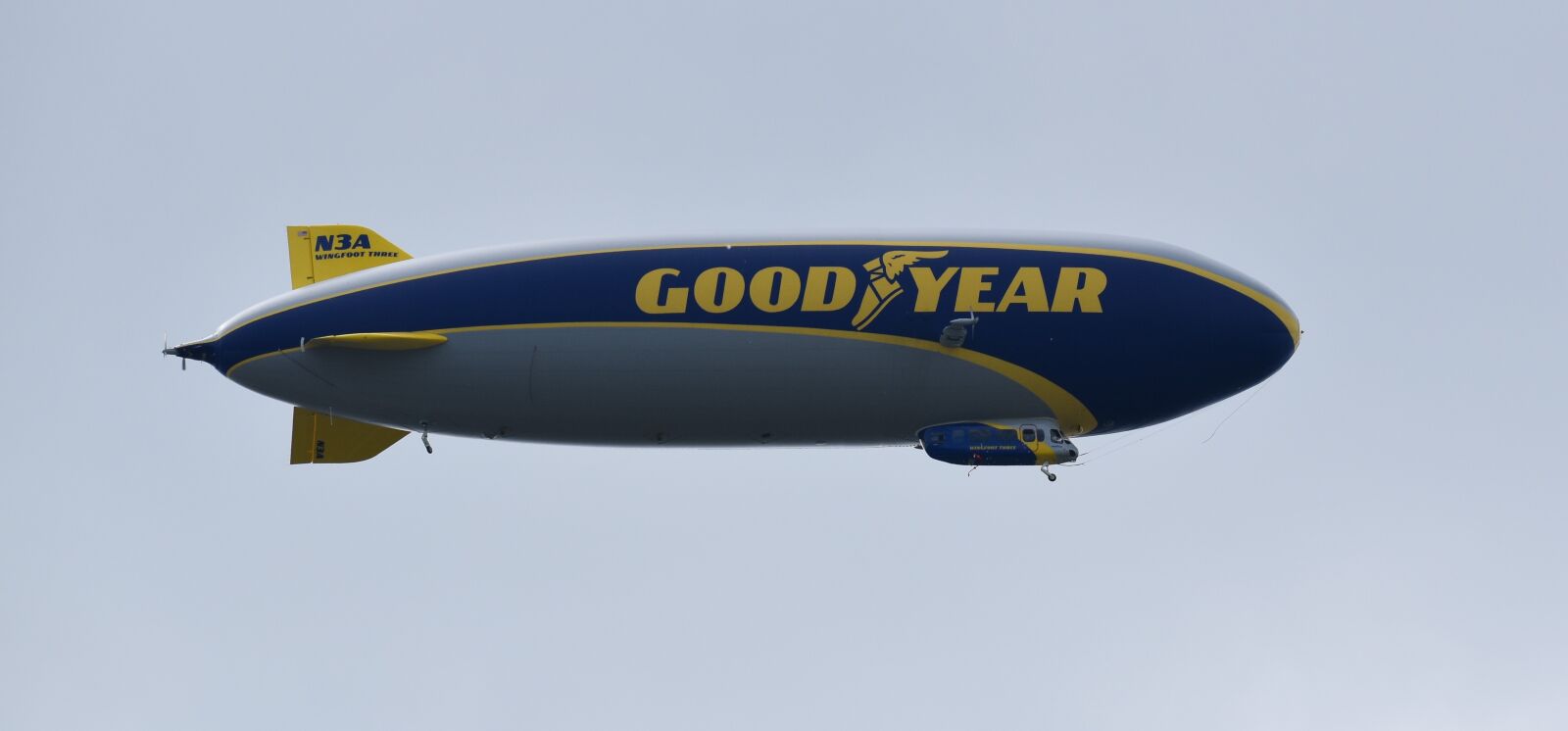 Nikon D5500 sample photo. Blimp, goodyear blimp, airship photography