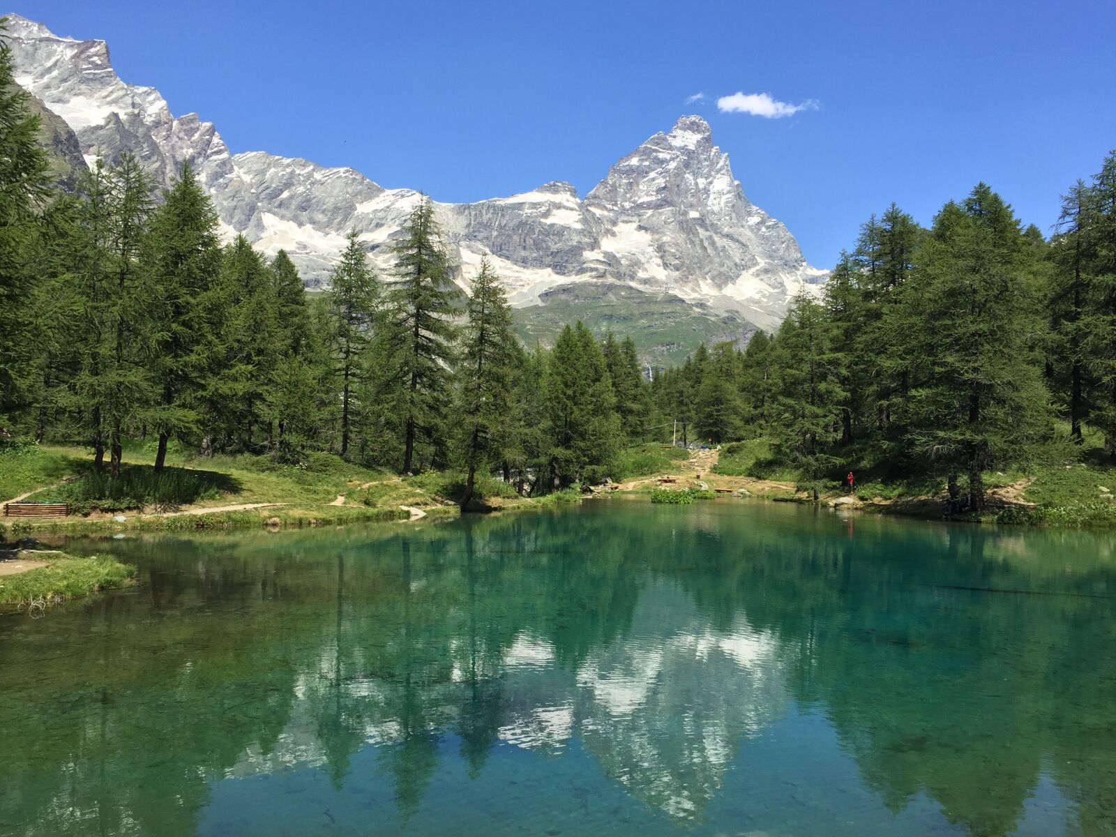 Apple iPhone 6 sample photo. Alps, italy, lake photography