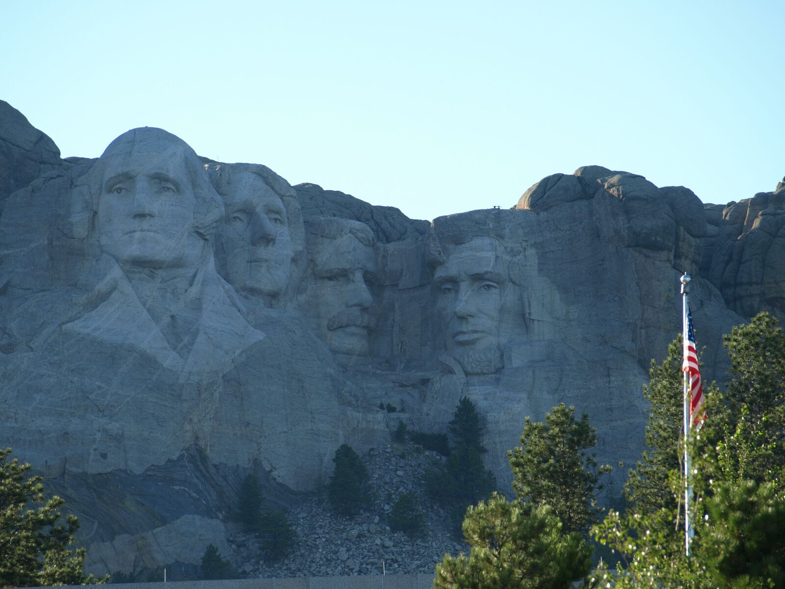 Olympus E-410 (EVOLT E-410) sample photo. South dakota, abraham lincoln photography