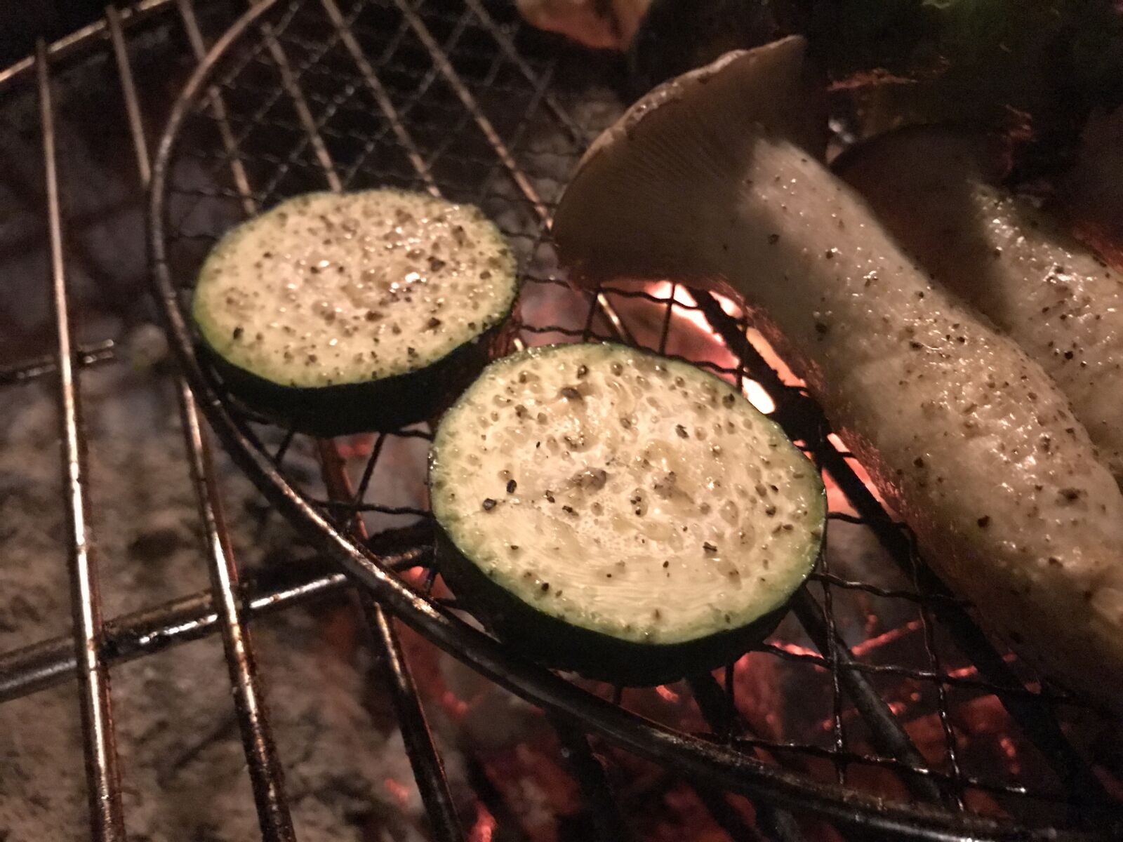 Apple iPhone 7 sample photo. Barbecue, vegetables, vegetarian photography