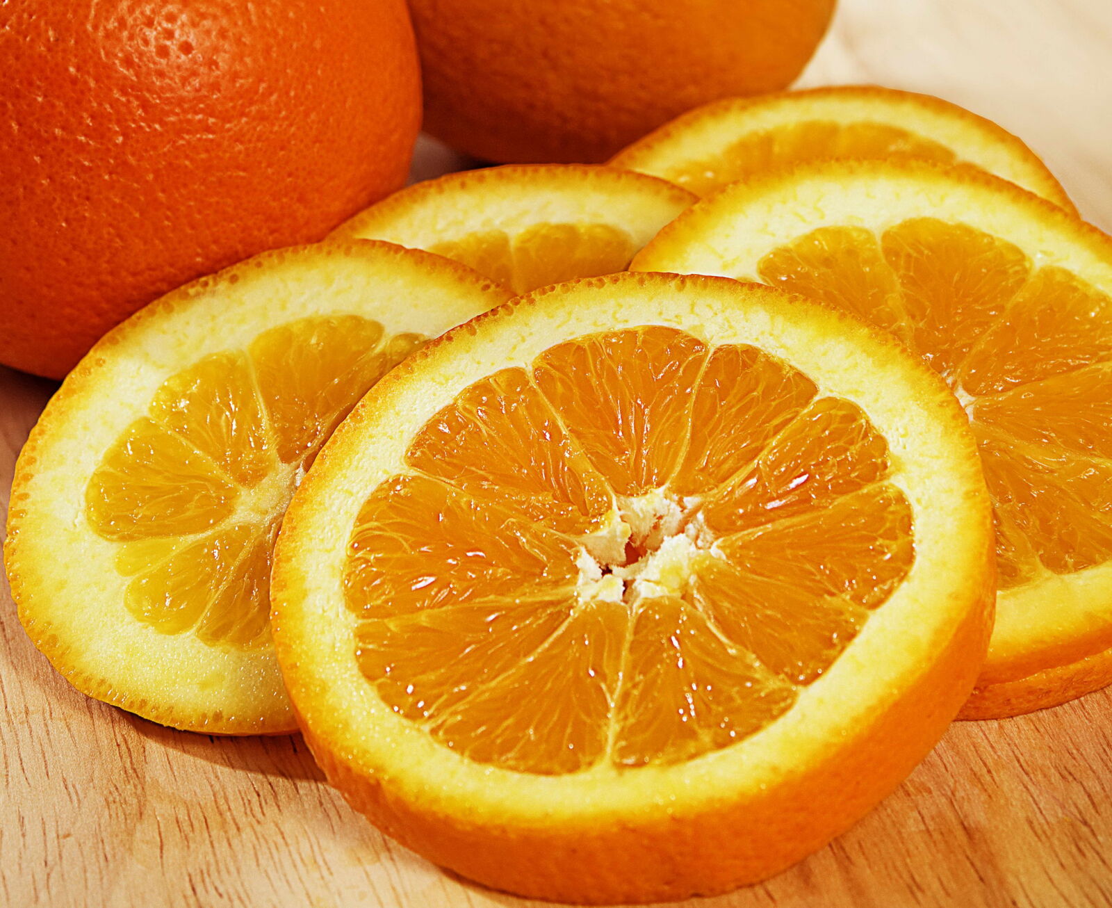 Nikon D300 sample photo. Six, slices, orange, uncut photography