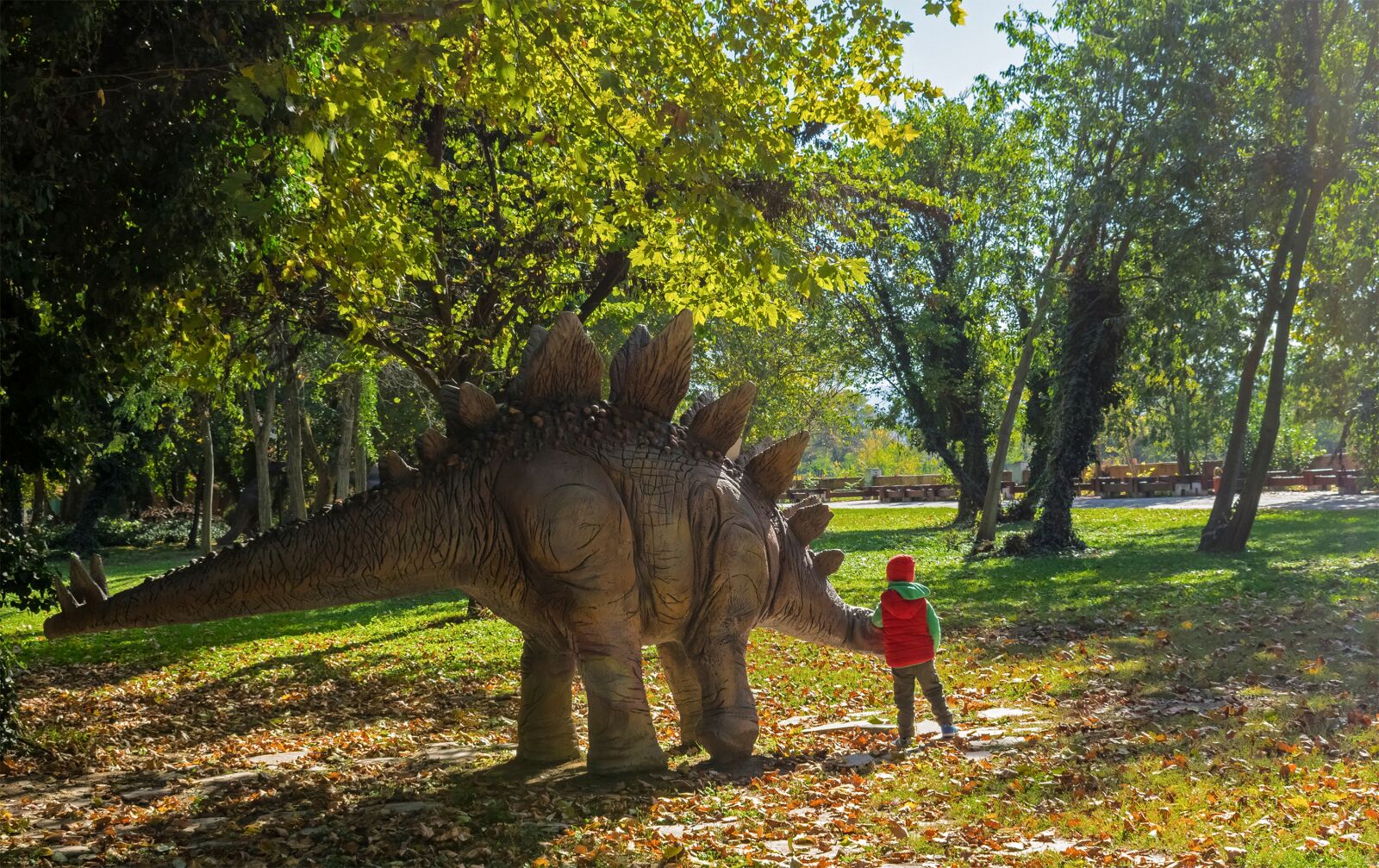 Nikon D3300 sample photo. Dino, dinosaur, boy photography