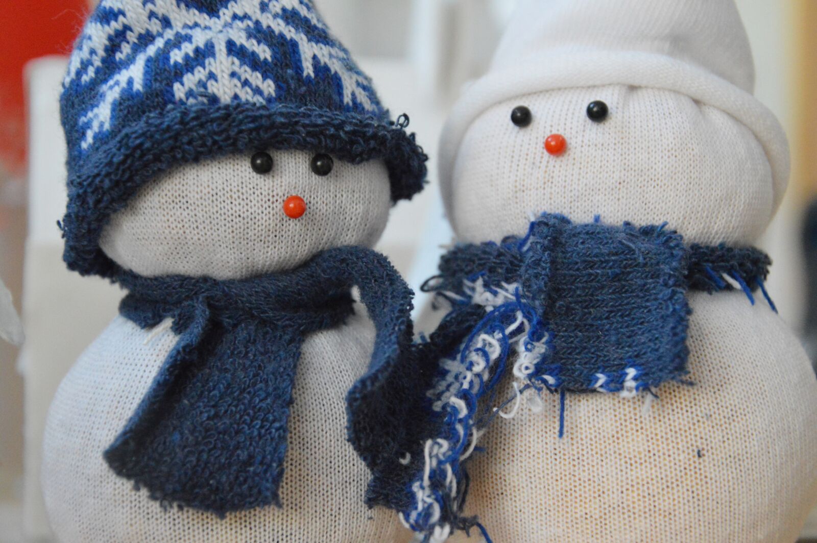 Nikon D3200 sample photo. Snowman, mascot, zokniból photography