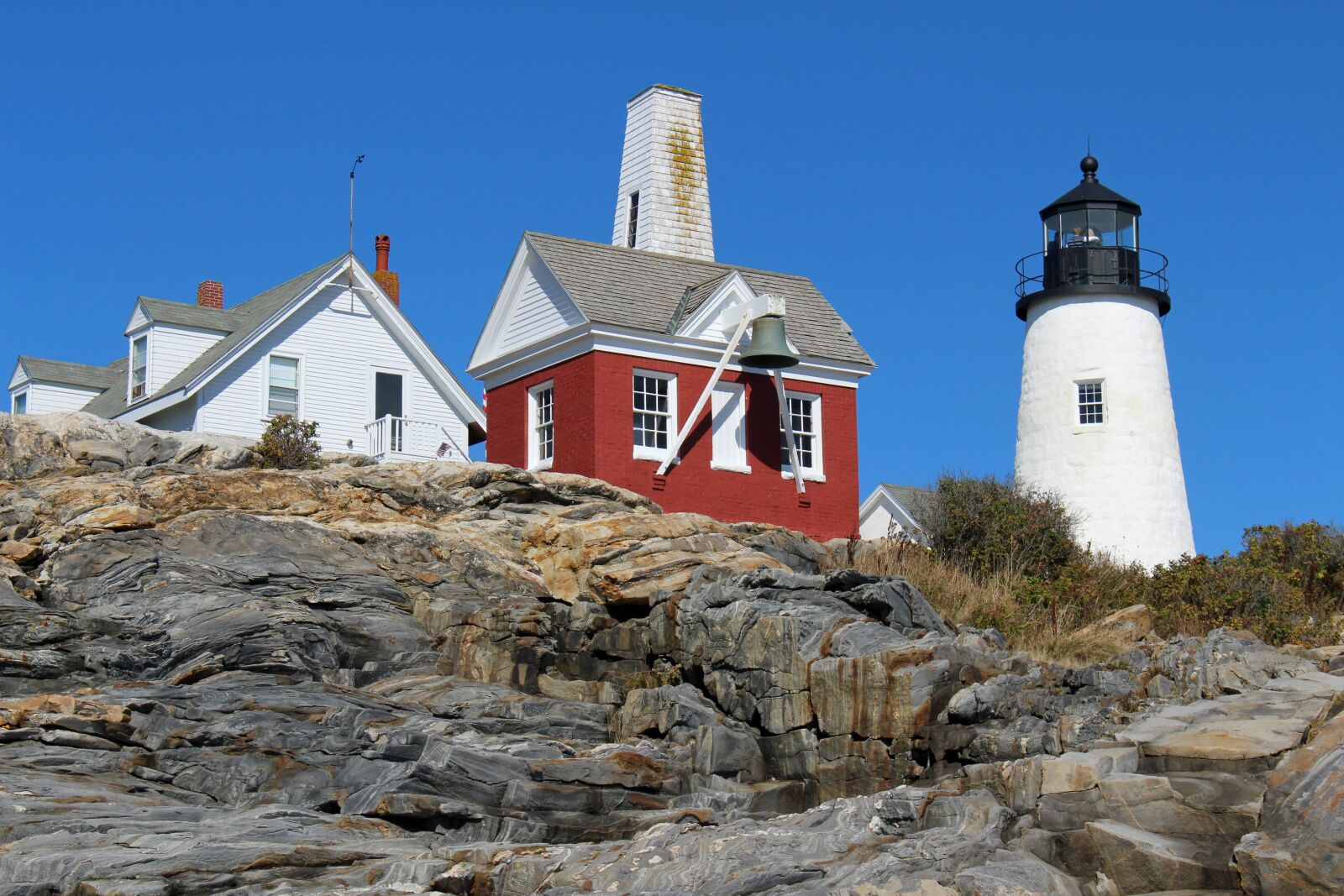 Canon EOS 700D (EOS Rebel T5i / EOS Kiss X7i) sample photo. Pemaquid, lighthouse, rocks photography