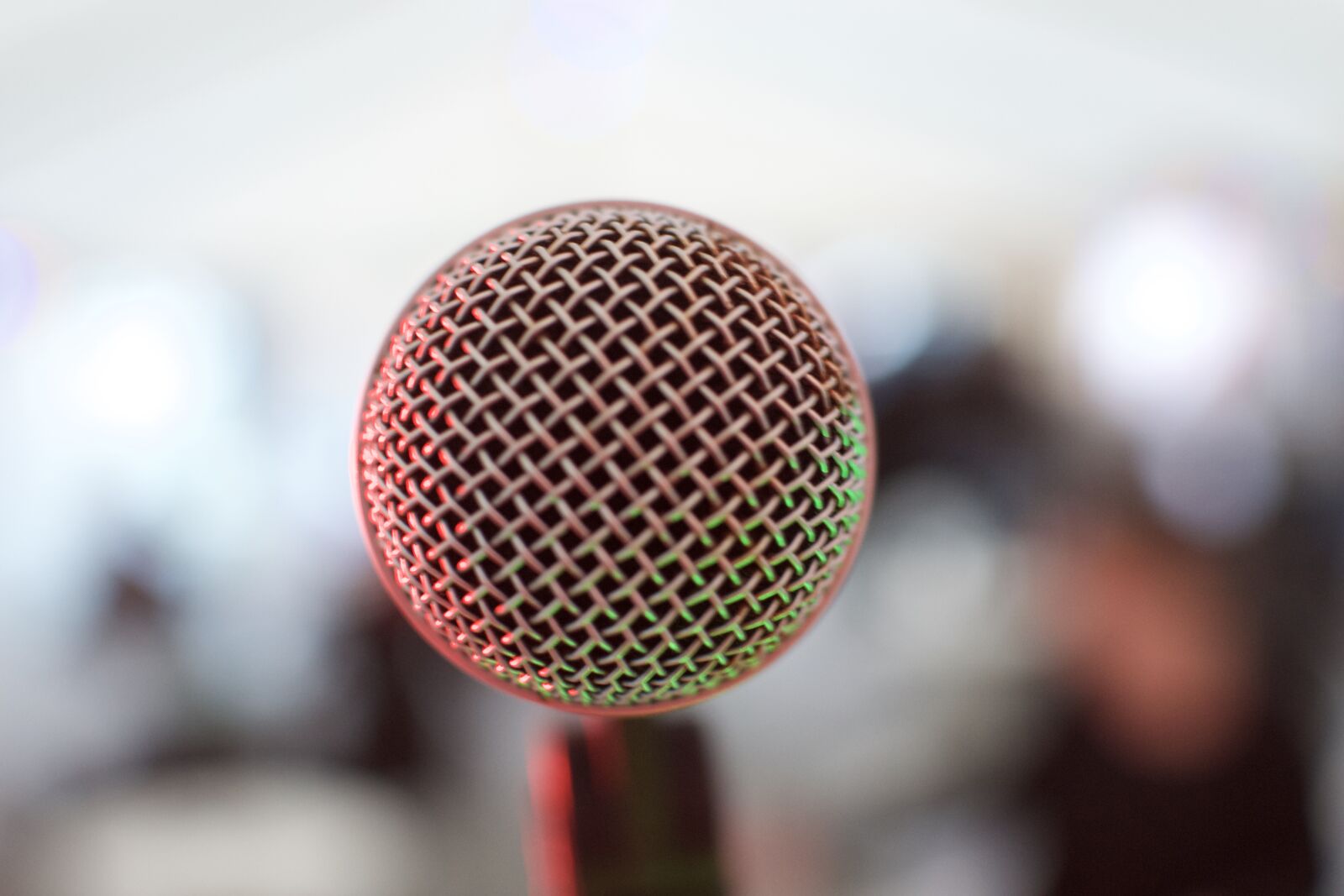 Nikon D3100 sample photo. Microphone, stage photography