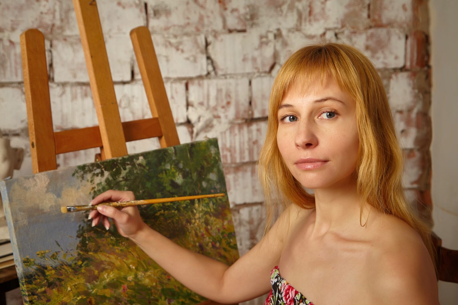 Canon EOS 5D Mark II sample photo. Picture, easel, artist photography