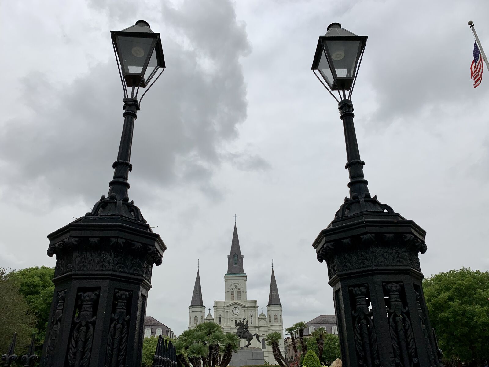 Apple iPhone XS sample photo. New orleans, cloudy, lamp photography