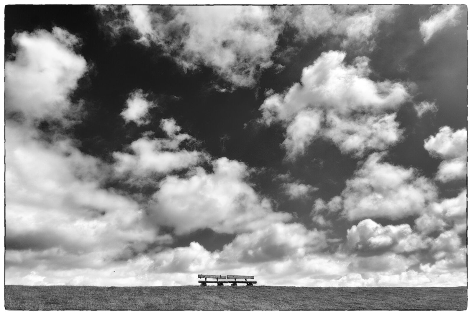 Sony a6000 sample photo. Black and white, clouds photography