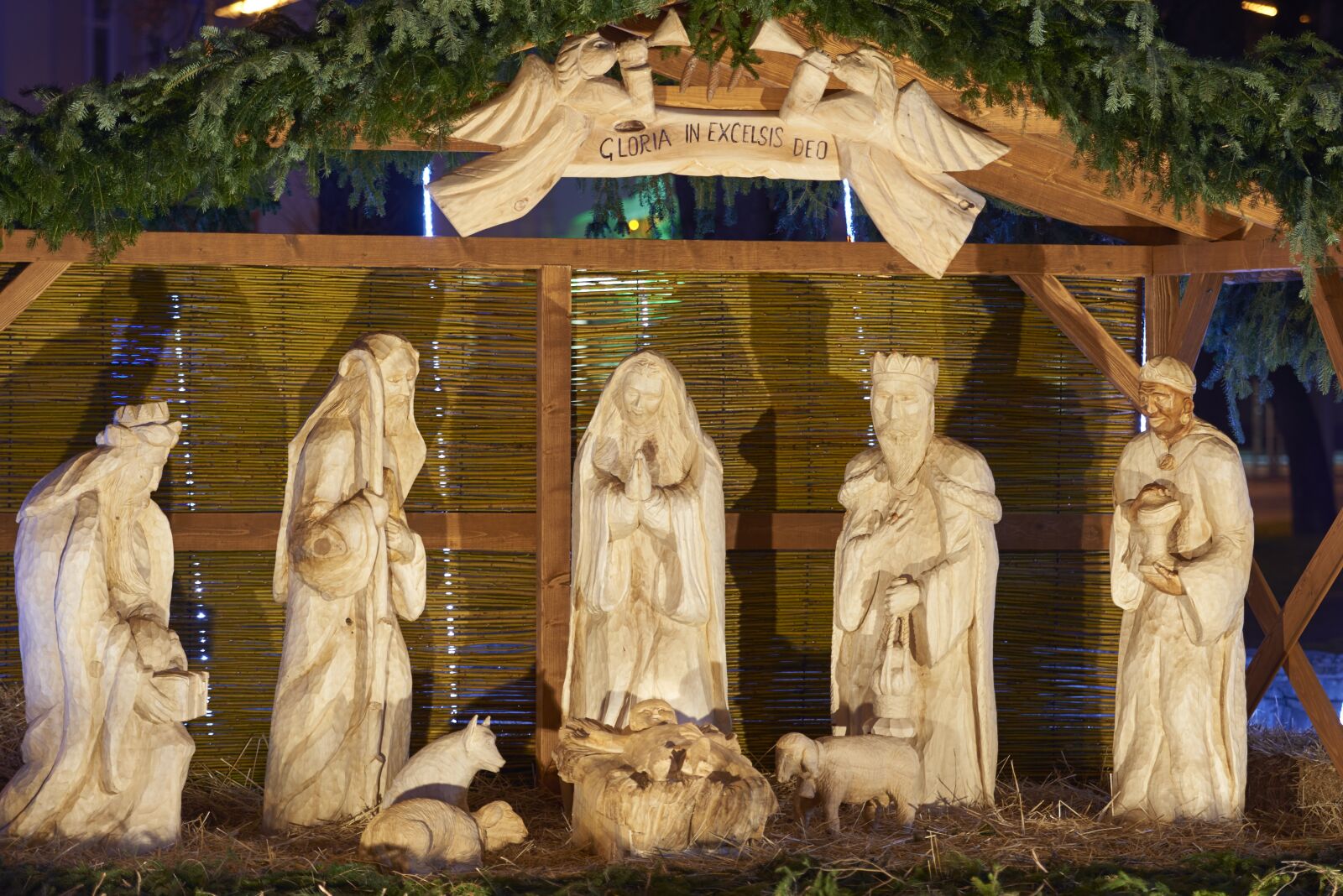 Nikon D800 sample photo. Christmas, nativity scene, carved photography