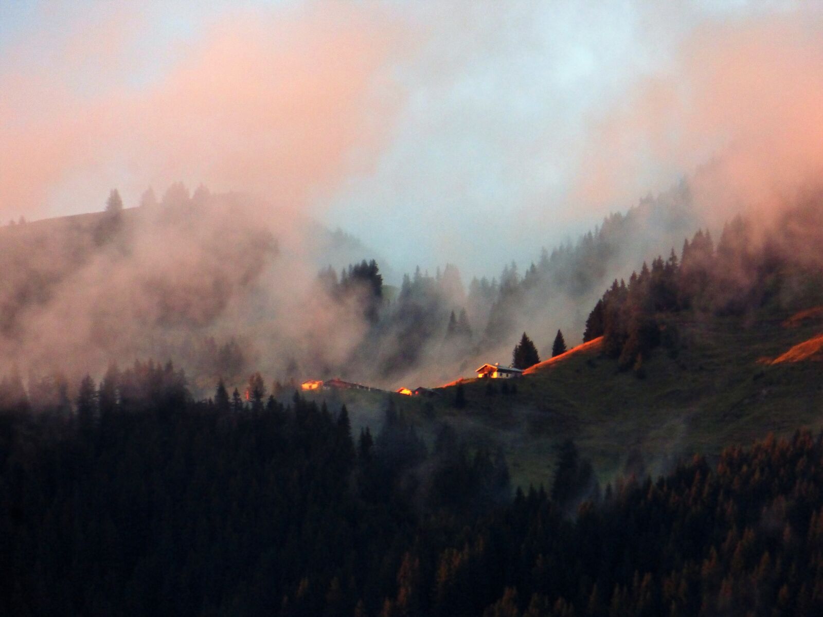 Panasonic Lumix DMC-ZS25 (Lumix DMC-TZ35) sample photo. Sunset, nature, alps photography