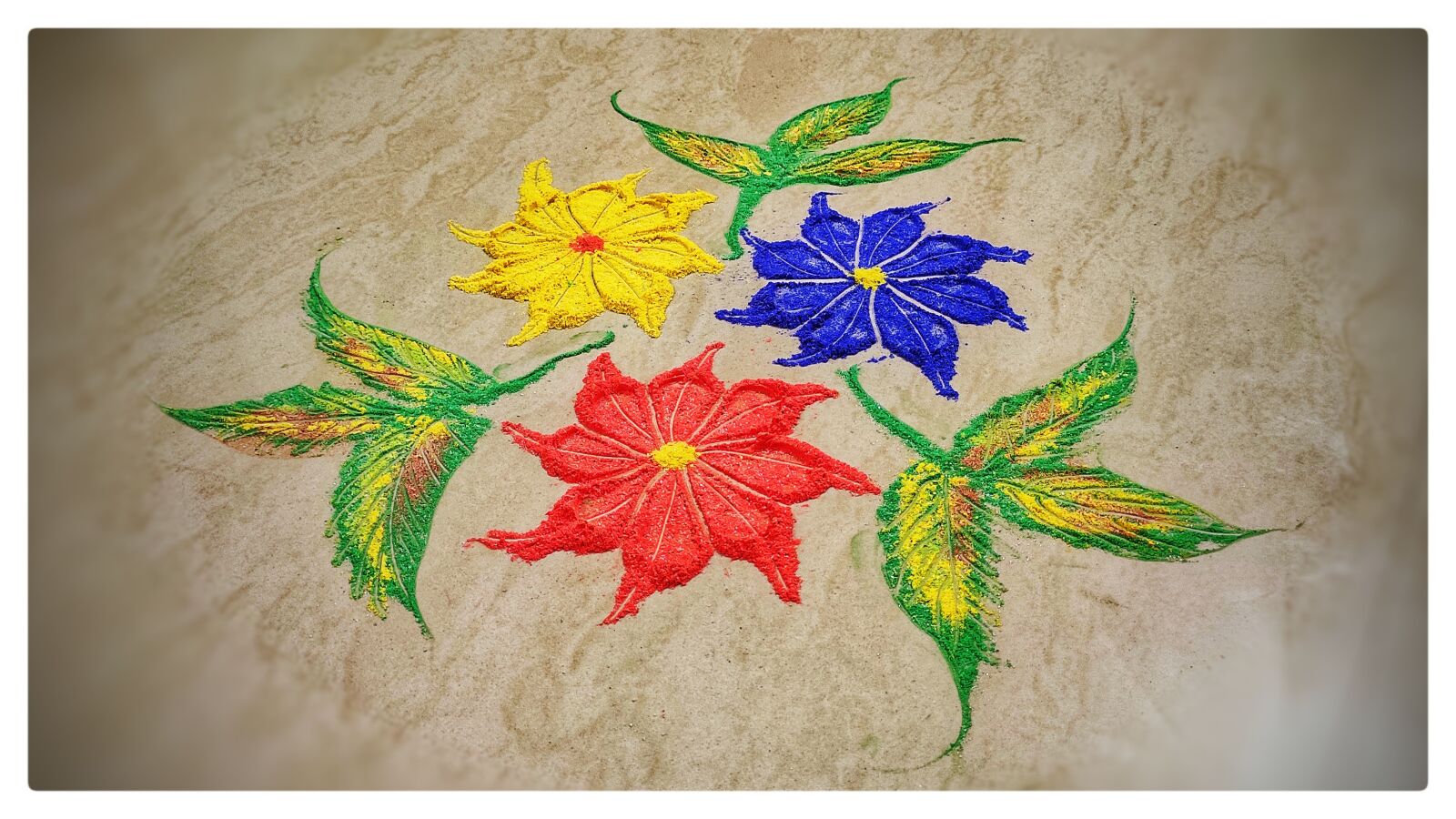 Xiaomi Redmi Note 7 Pro sample photo. Rangoli, flower rangoli, kolam photography