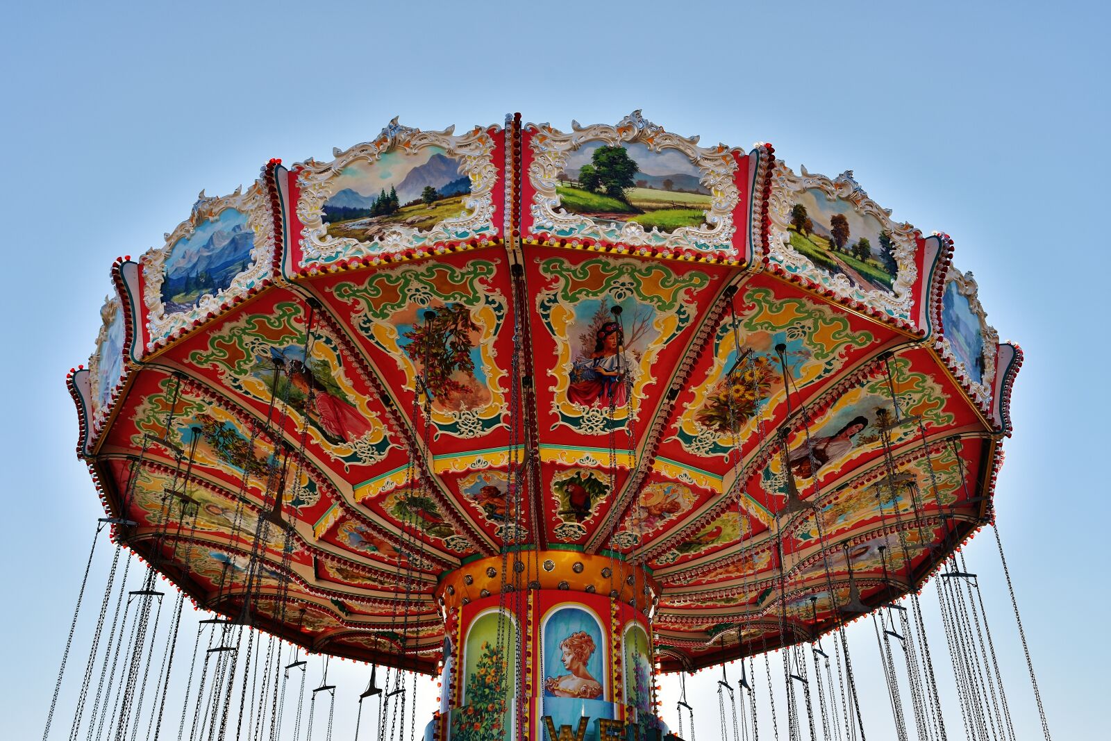 Nikon D7200 sample photo. Chain carousel, oktoberfest, ride photography