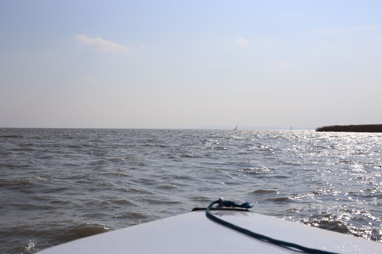 Canon EOS 6D + Canon EF 50mm F1.8 STM sample photo. Blue, blue, skies, boat photography
