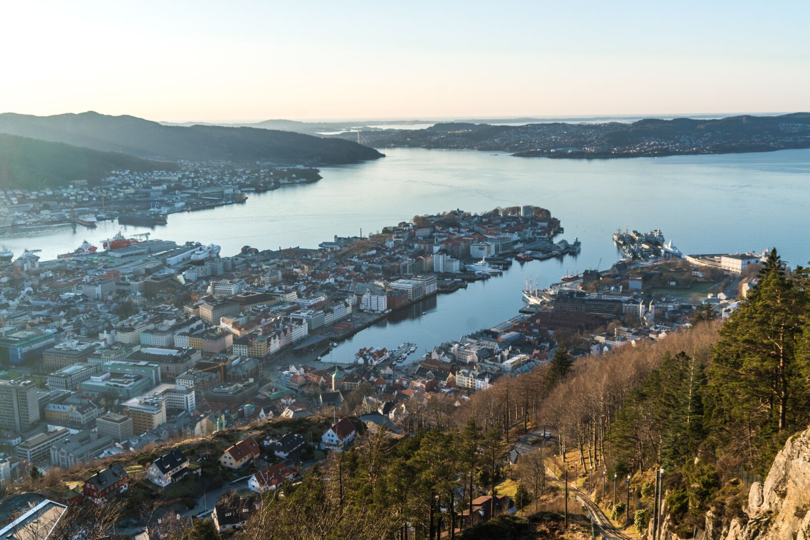 Sony a7R II sample photo. Bergen, noway, elevated view photography