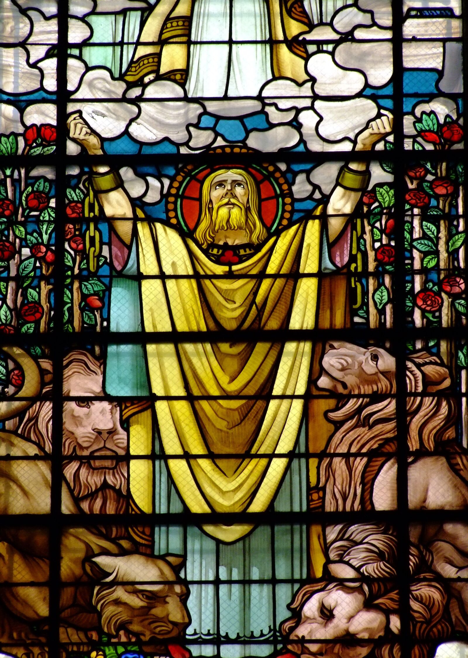 Fujifilm FinePix S100fs sample photo. Tainted glass, church, window photography