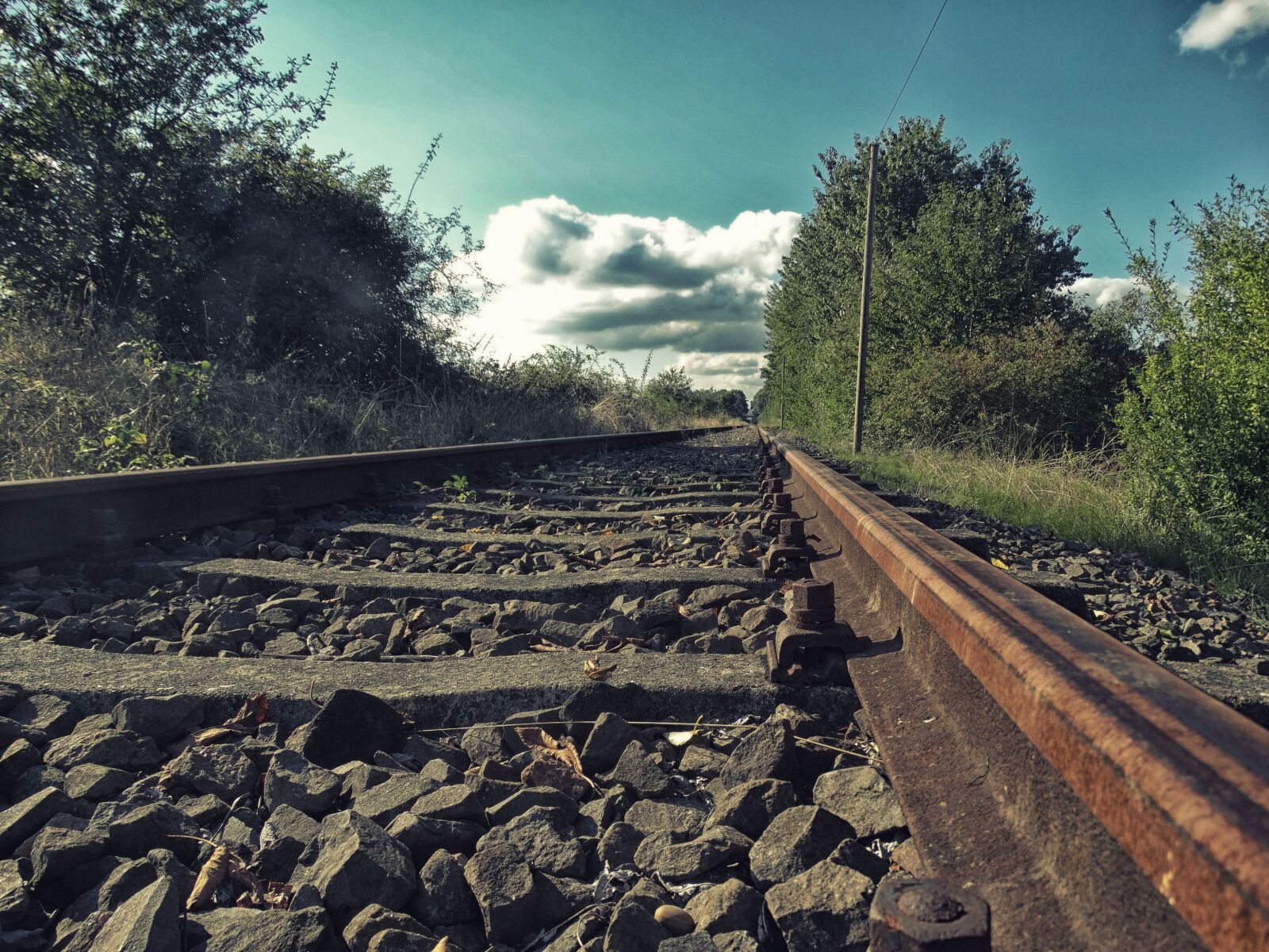 Sony Cyber-shot DSC-HX300 sample photo. Train, rails, railway tracks photography