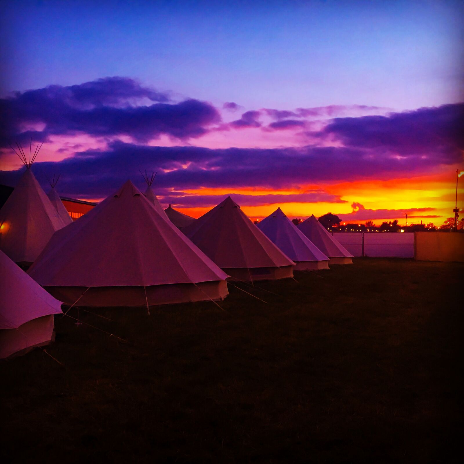 Apple iPhone 6s sample photo. Tents, camping, night photography