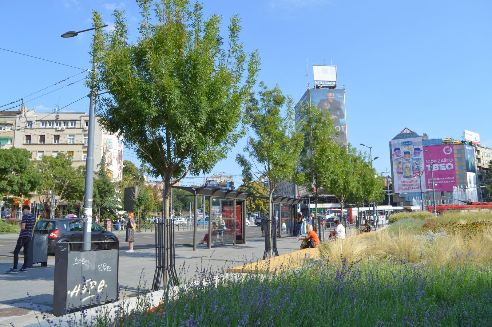 Nikon D3200 sample photo. Bus station, public transport photography