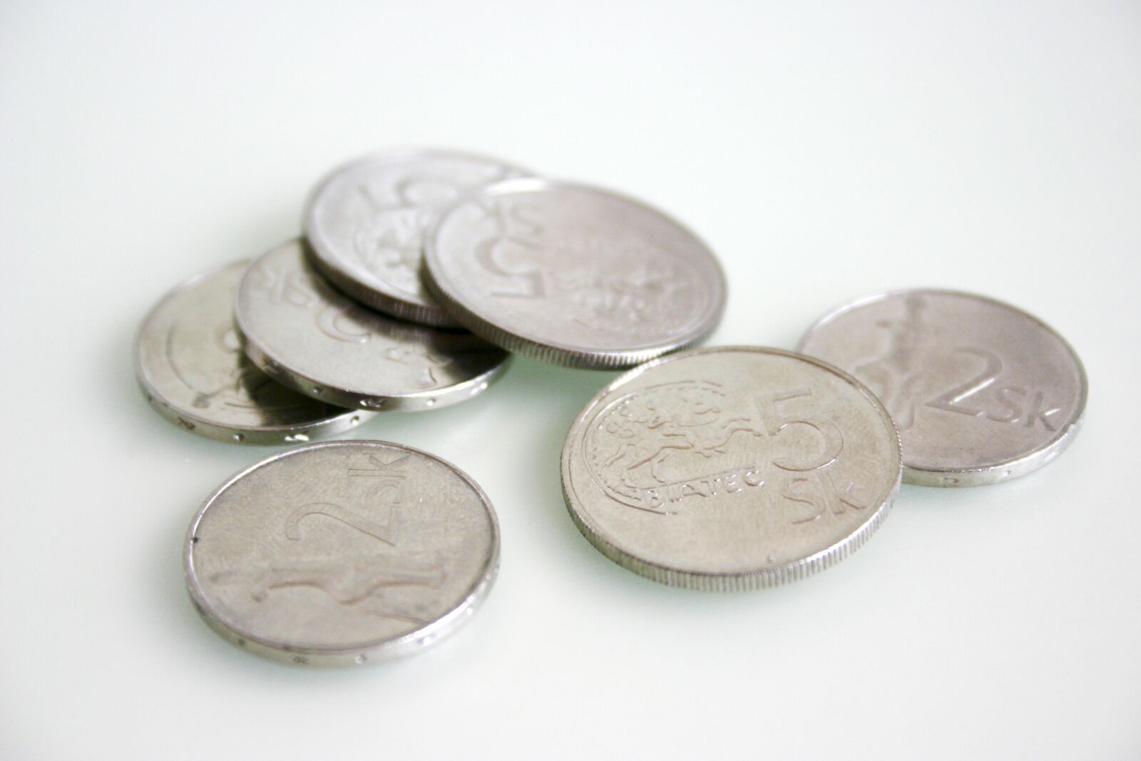 Canon EOS 300D (EOS Digital Rebel / EOS Kiss Digital) sample photo. Old coins, a lot photography