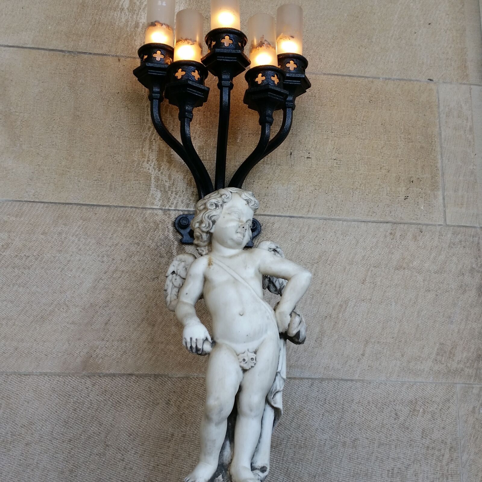 Samsung Galaxy S5 sample photo. Angel, cherub, statue photography
