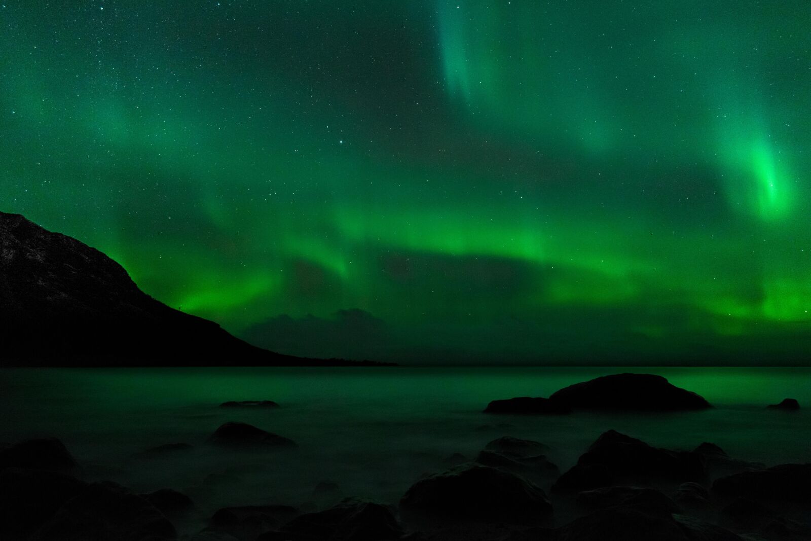 Nikon D5300 sample photo. Northern lights, sky, three photography