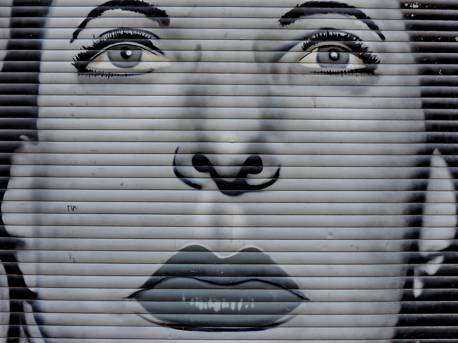 Nikon Coolpix P520 sample photo. Black and white, graffiti photography