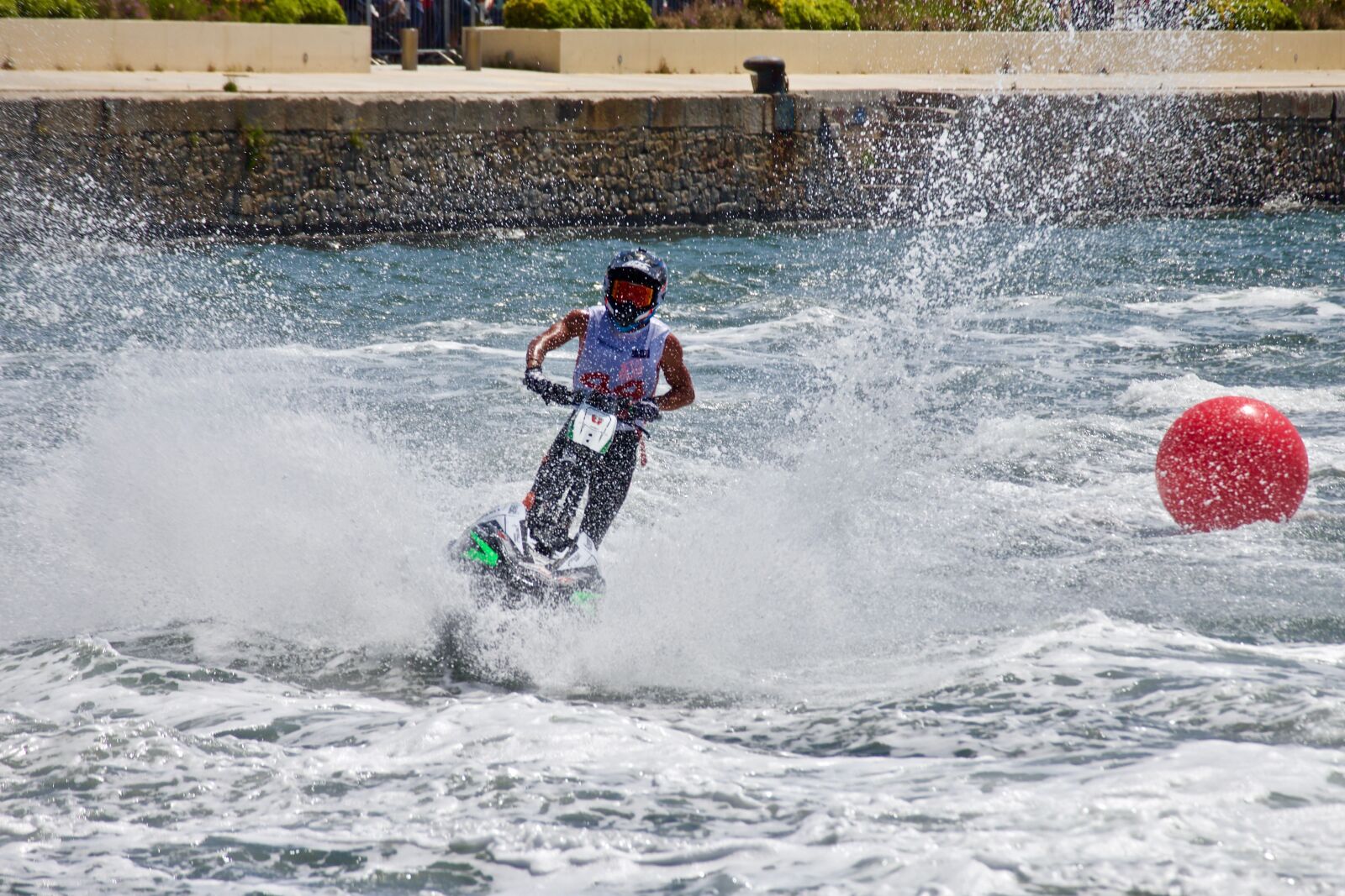 Canon EOS M sample photo. Water bike, sea, splash photography