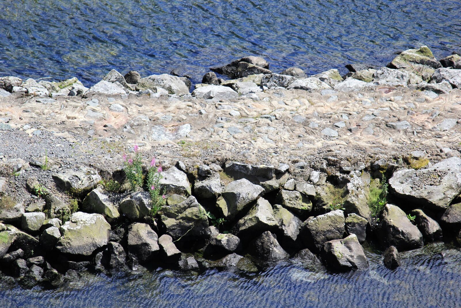 Canon EOS 60D + Canon EF-S 55-250mm F4-5.6 IS sample photo. Edersee, barrier wall, access photography