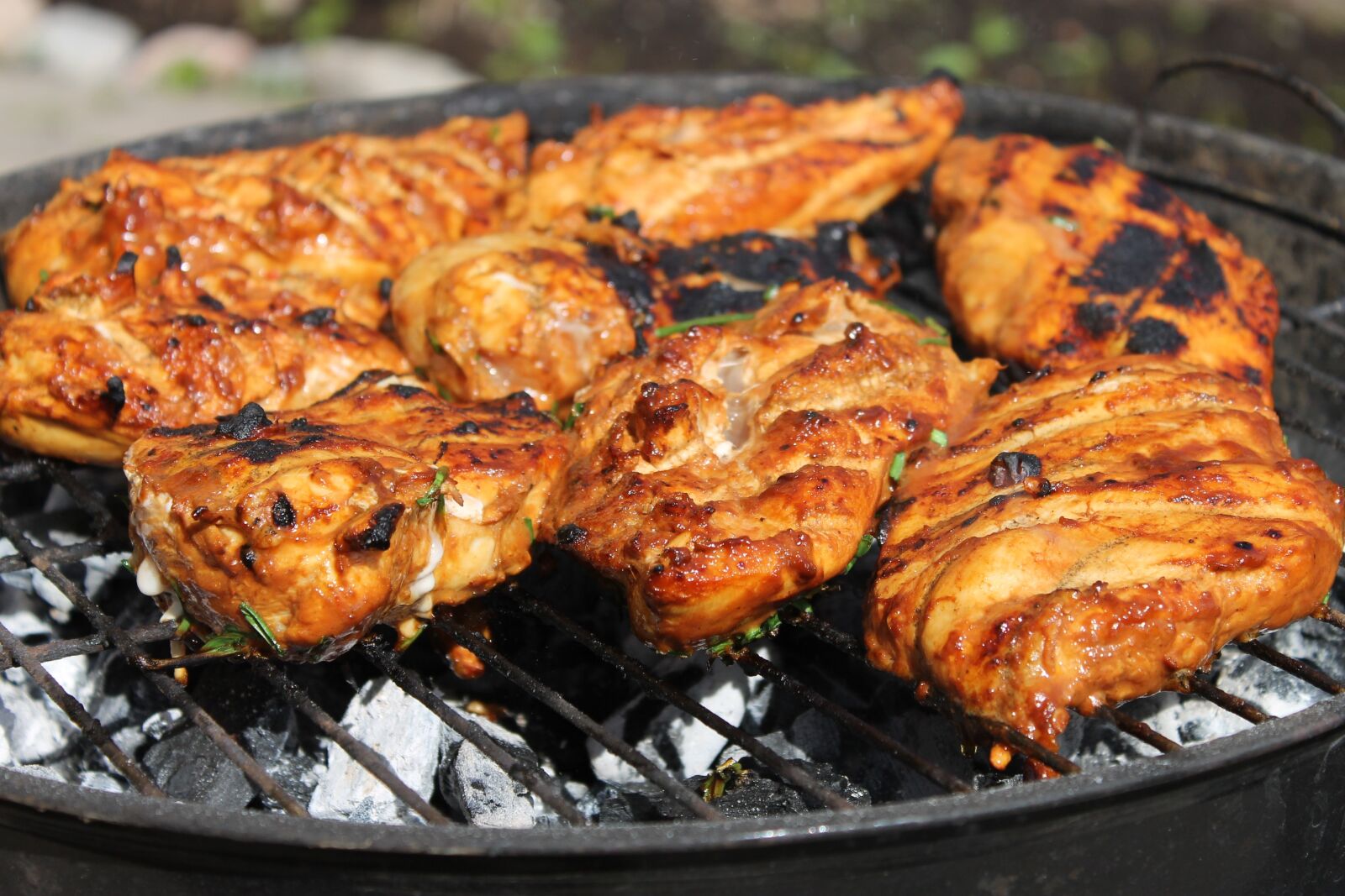 Canon EOS 1100D (EOS Rebel T3 / EOS Kiss X50) sample photo. Chicken, bbq, charcoal photography