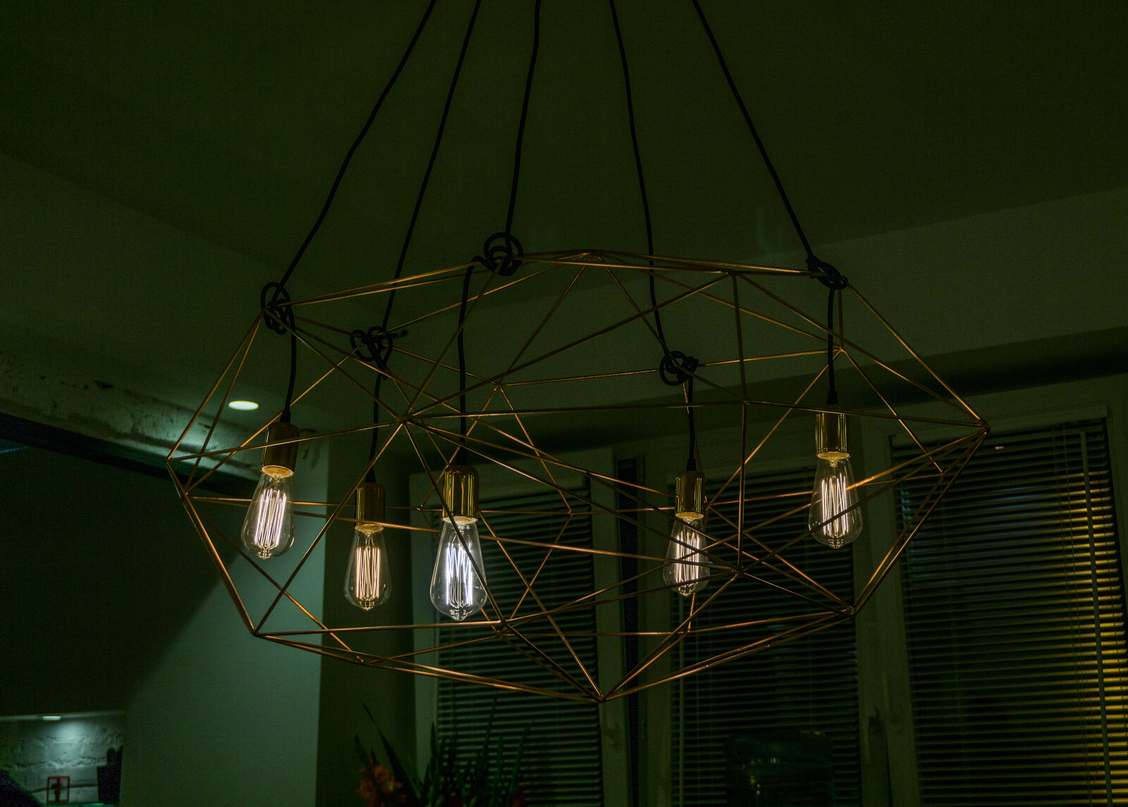 Sony a6000 sample photo. Bulb, chandelier, gold, green photography