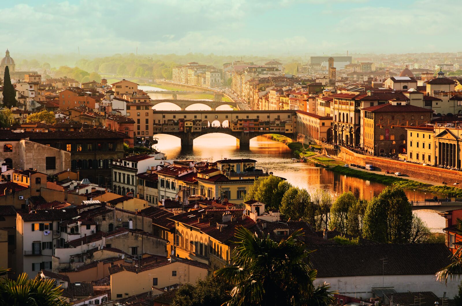 Nikon D5200 sample photo. 3, bridges, florence, italy, sunset photography