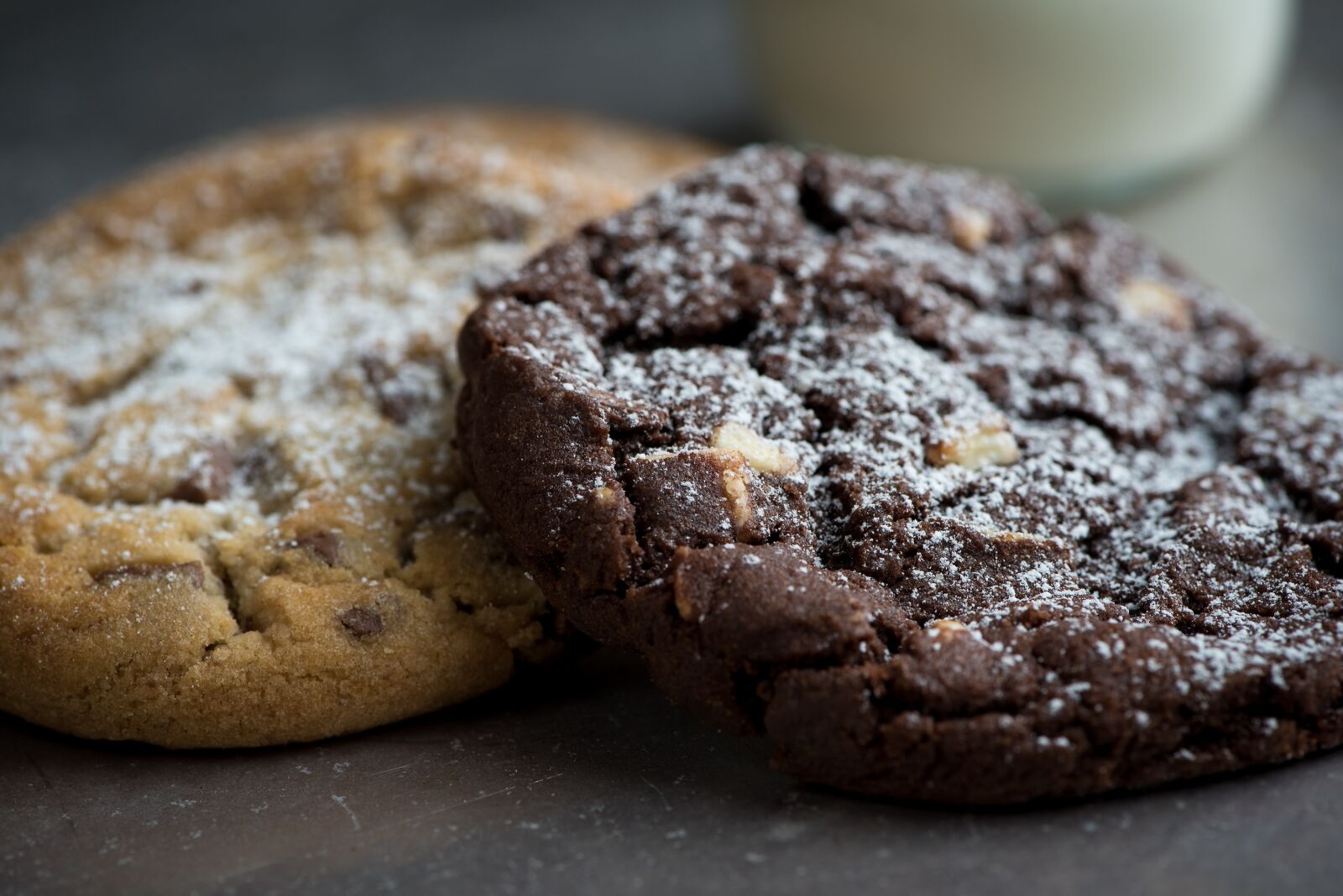 Nikon D750 sample photo. Cookies, two, chocolate cookie photography