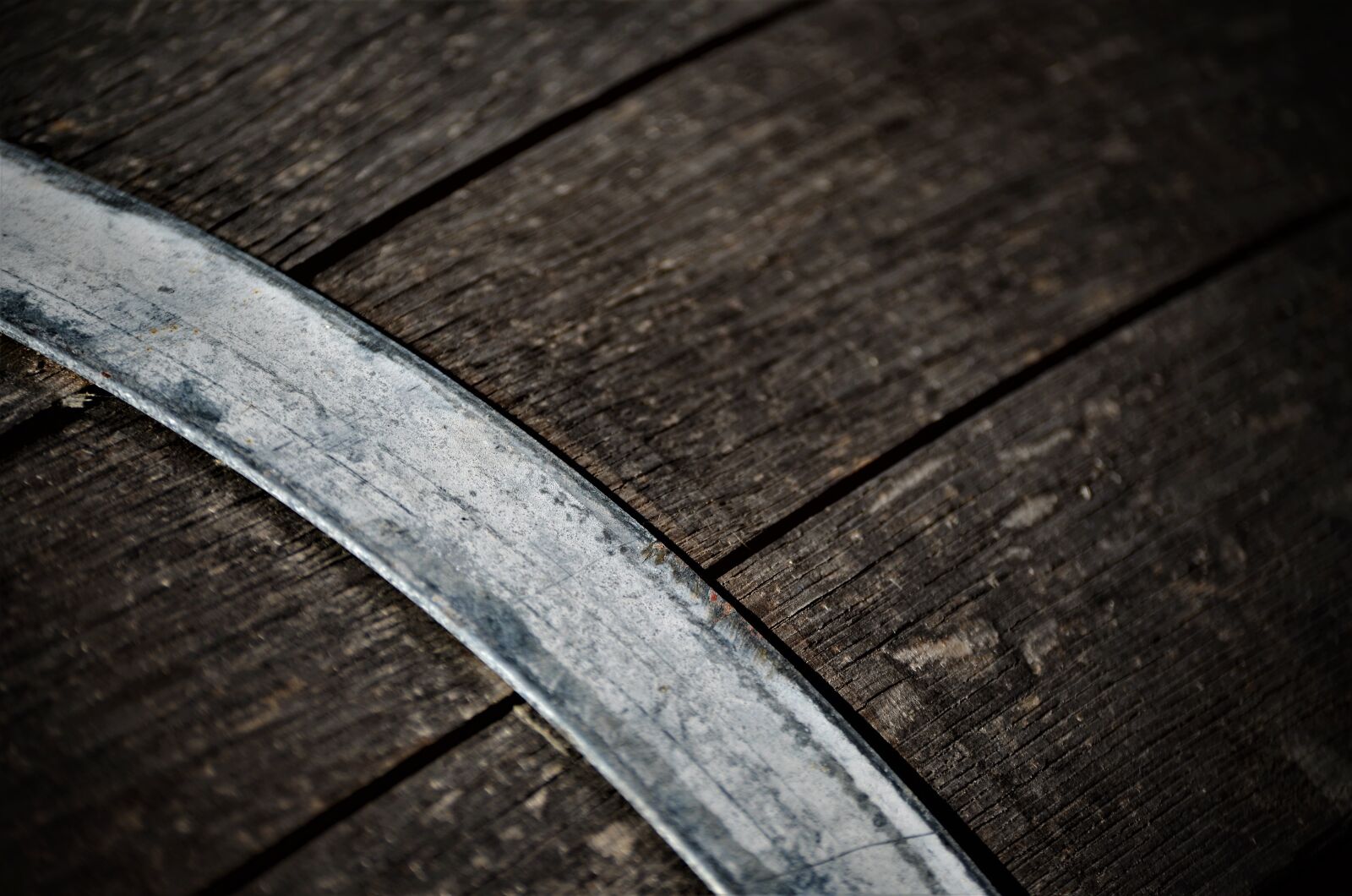Nikon D7000 sample photo. Wood, metal, barrel photography