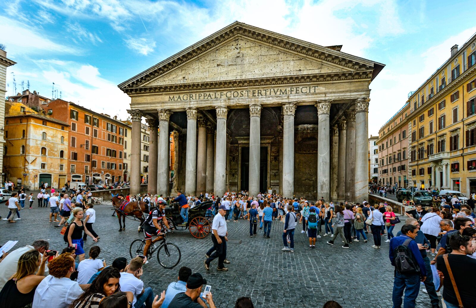 Nikon D5200 sample photo. Rome, pantheon, piazza photography