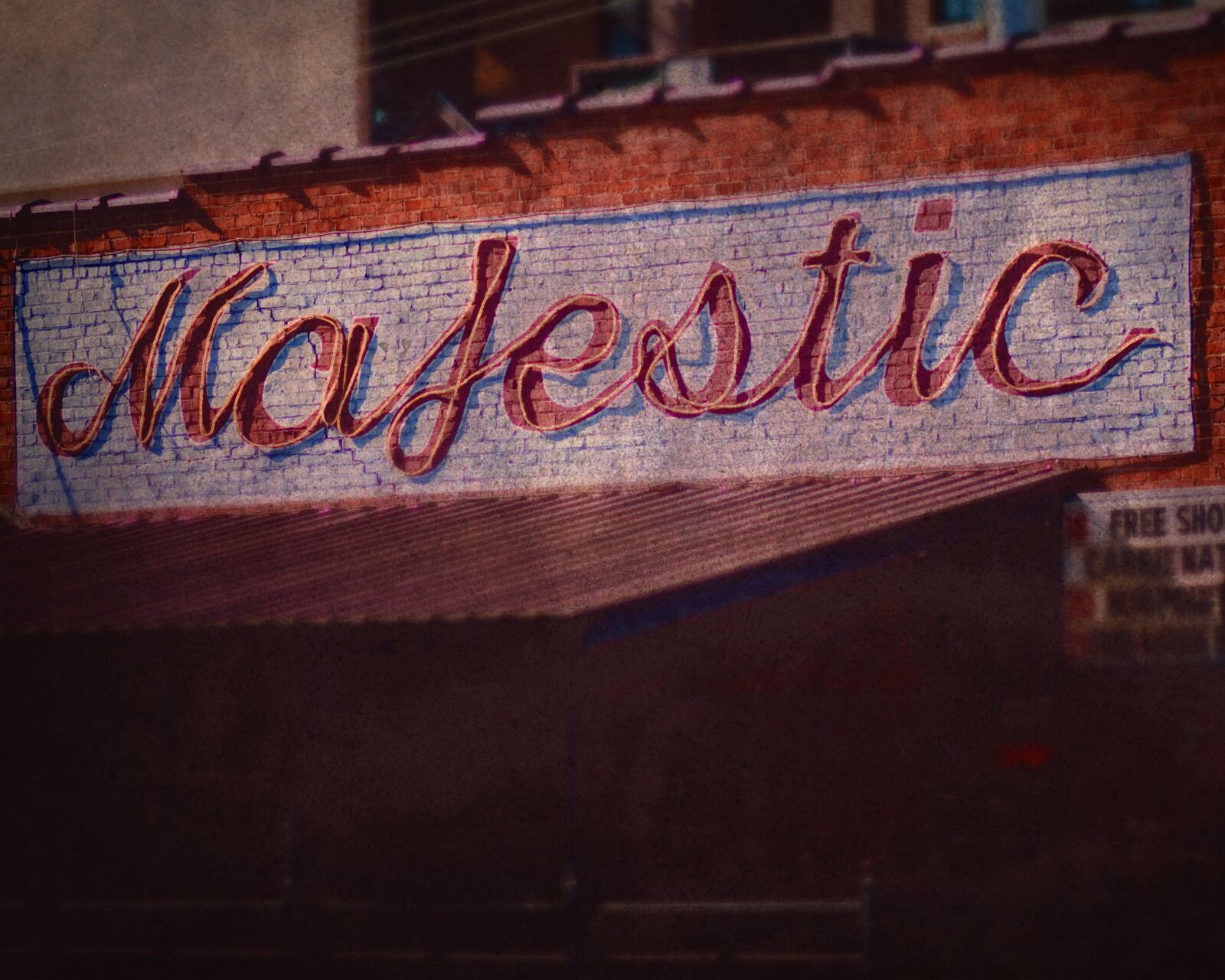 Canon EOS 40D sample photo. Sign, majestic, bar photography