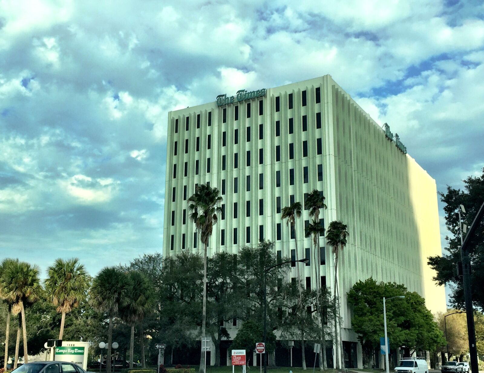 Apple iPhone 6 sample photo. Building, newspaper, tampa photography