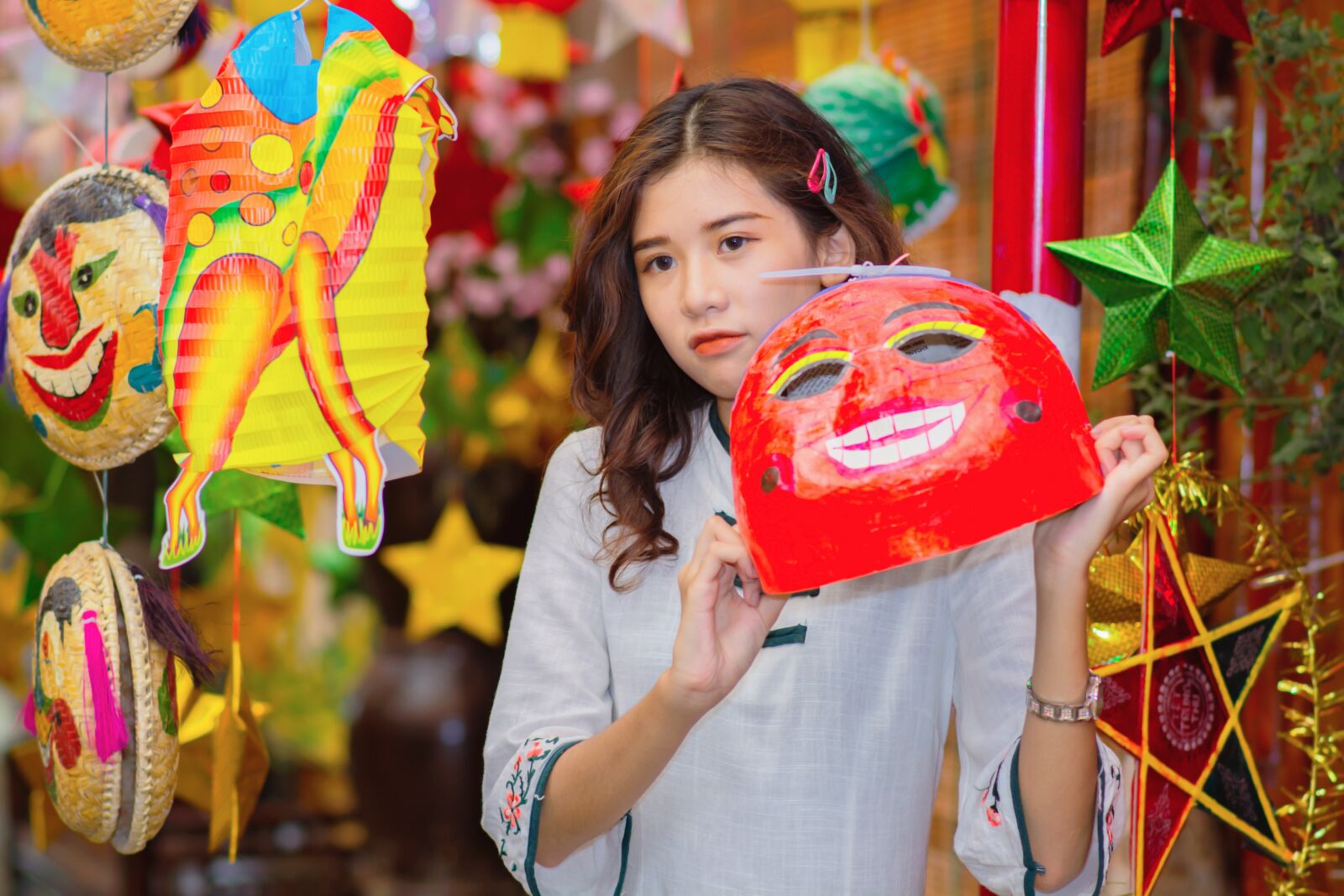 Nikon D7100 sample photo. Mid-autumn, girl, cute photography