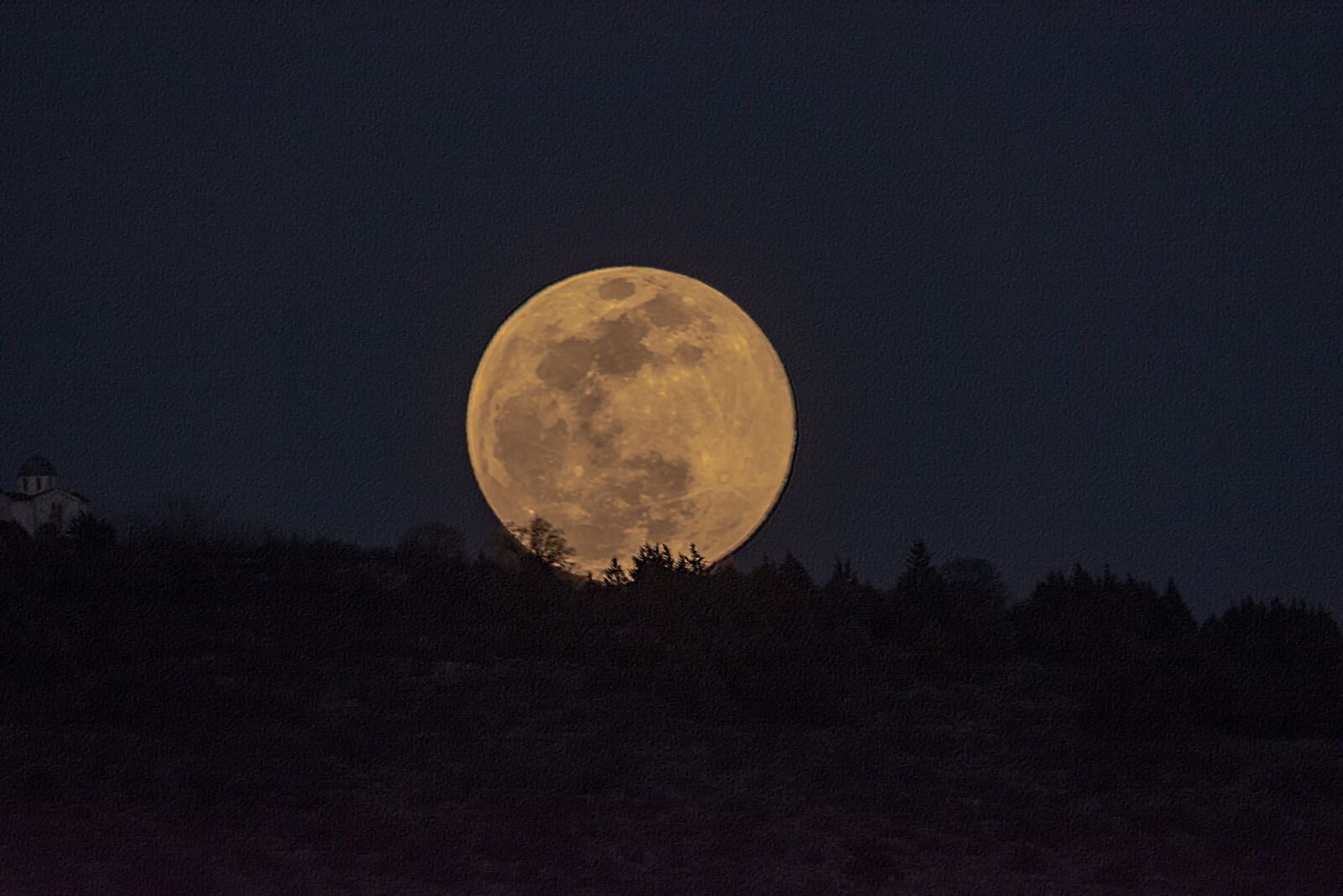 Nikon D7200 sample photo. Moon, full, hill photography