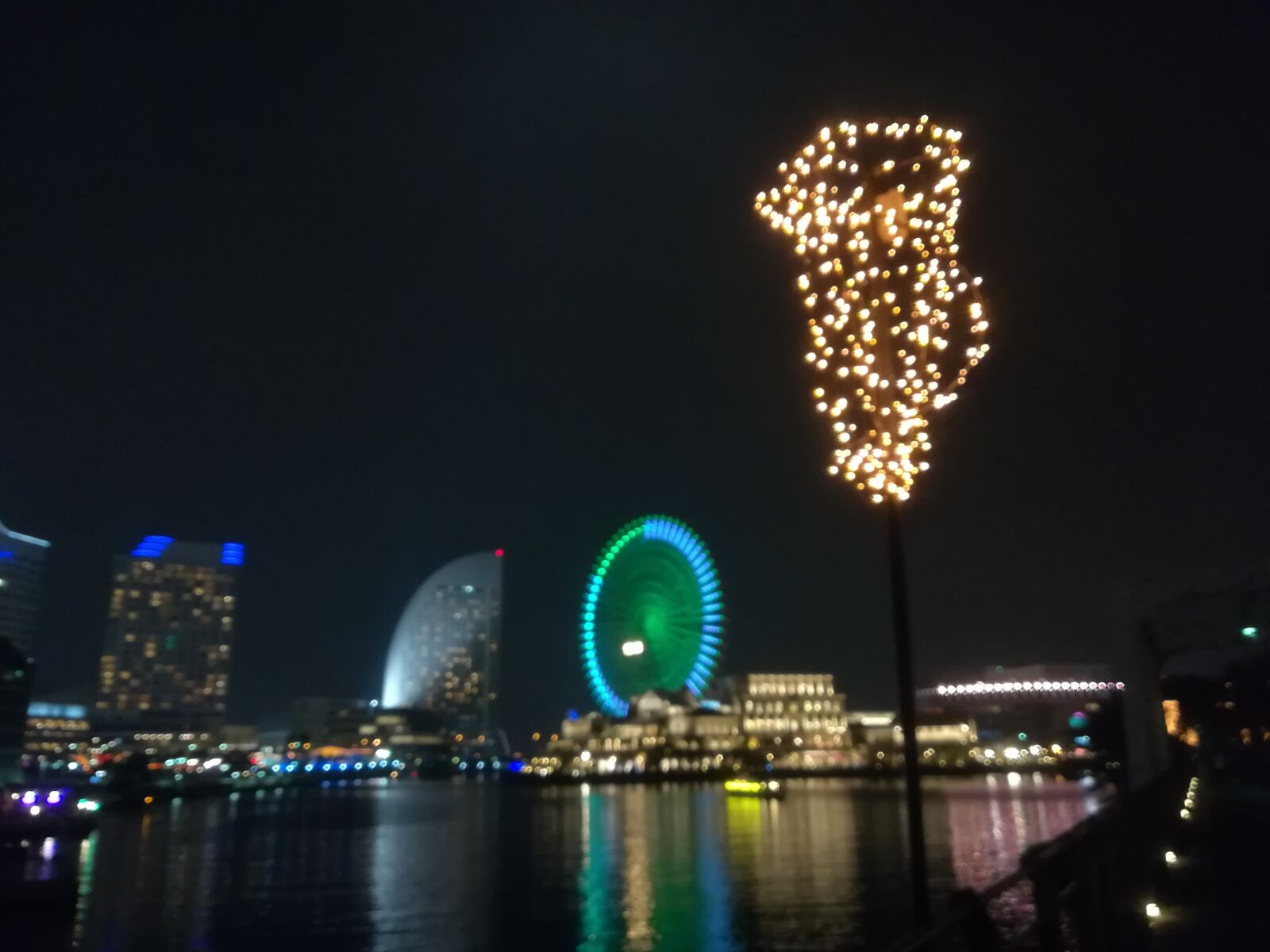 HUAWEI P10 lite sample photo. Firework, japan, night photography